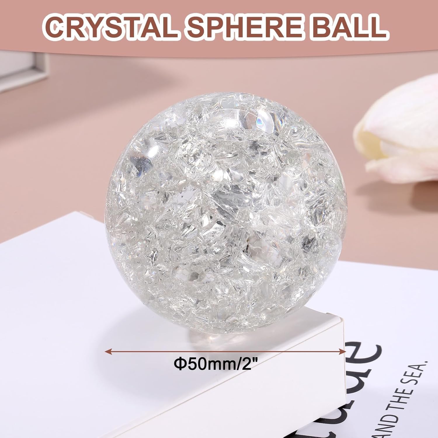 Feng Shui Crystal Glass Ball 5cm for Tabletop Fountain