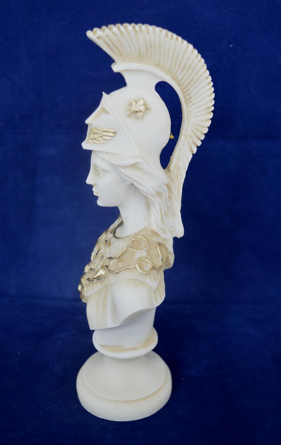Athena Pallas Marble Sculpture Bust Greek Goddess