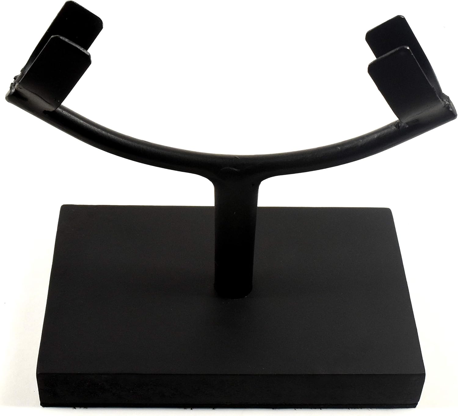 62 Inch Display Stand for Slab Slice Fossil Flat Minerals Black One Arm Two Prong Holder