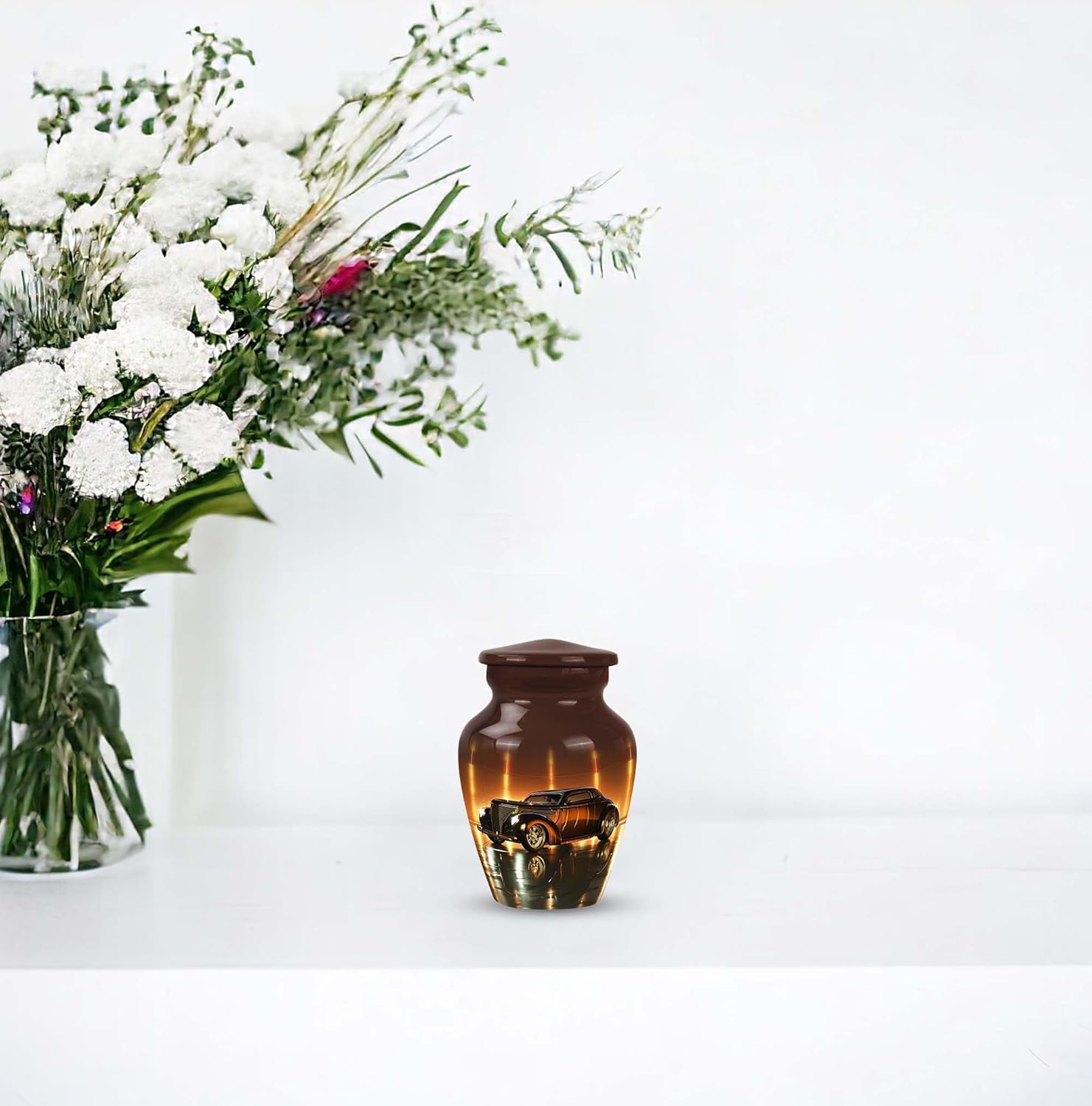 Golden Era Glow Classic Car Adult Urns Keepsake Set 1