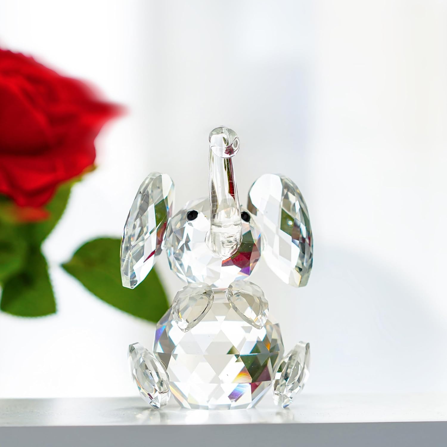 HD Crystal Cute Elephant Figurine Collection