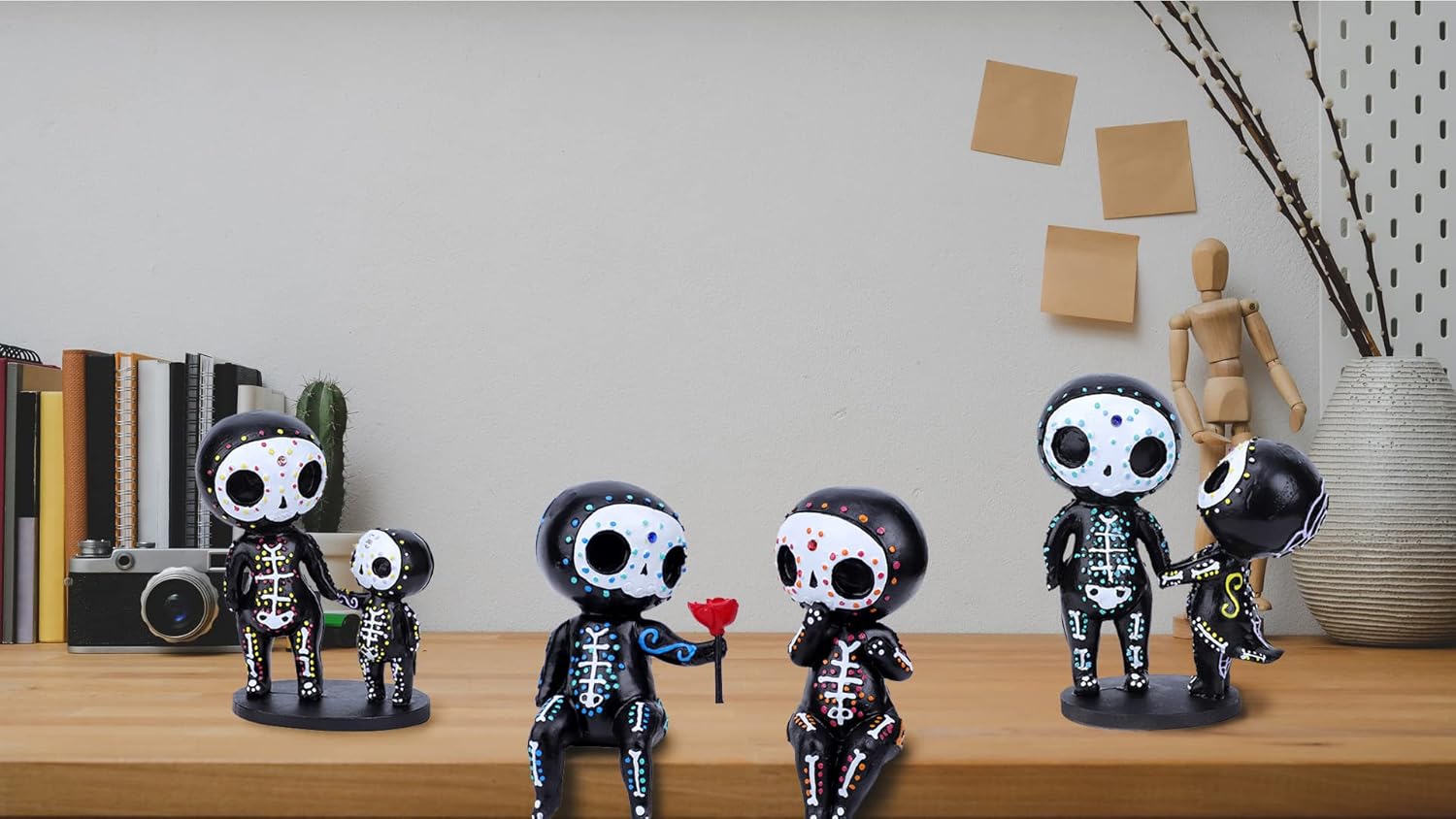 Sugar Skull Couple Figurine Halloween Decor