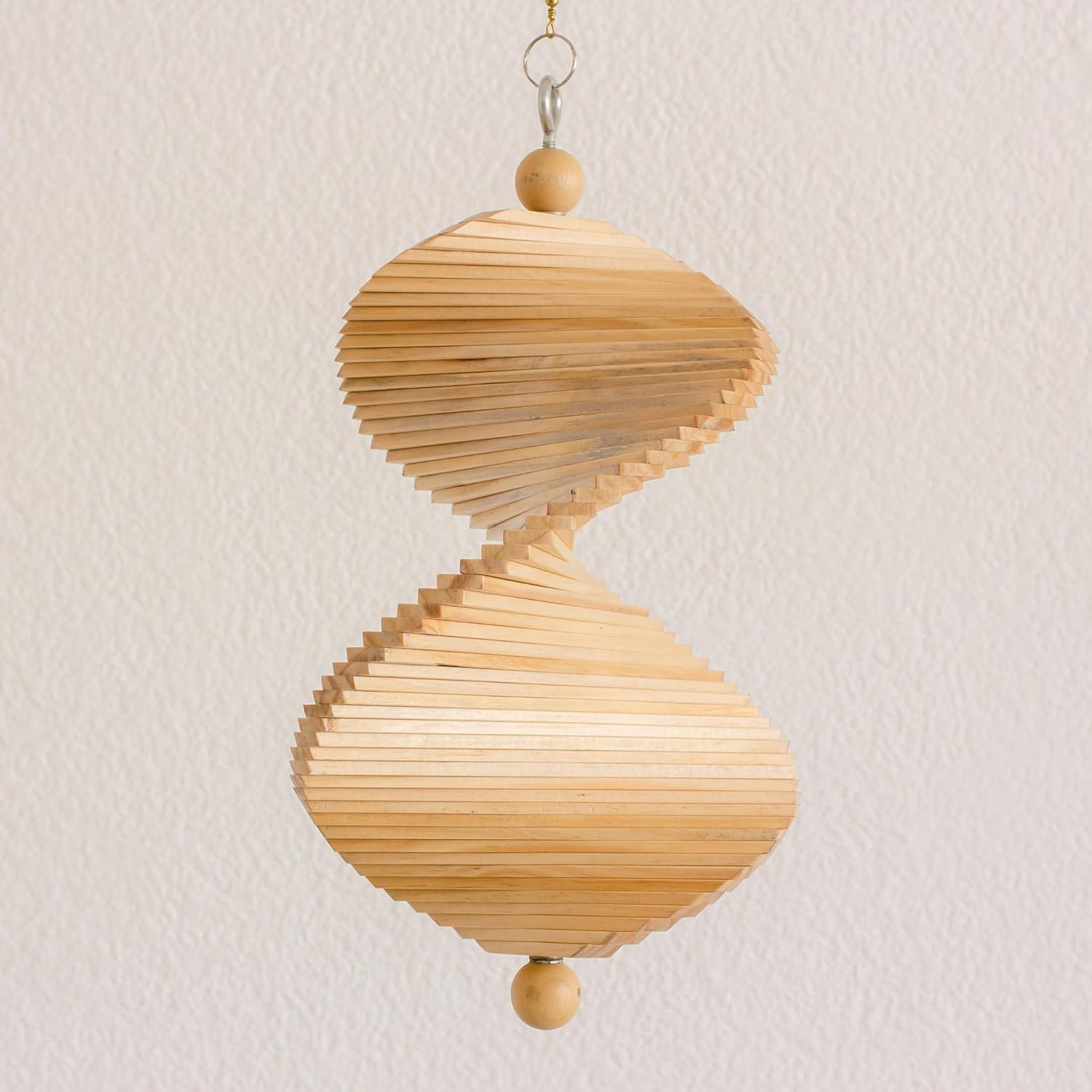 Novica Artisan Handcarved Wood Mobile Brown Guatemala Decor