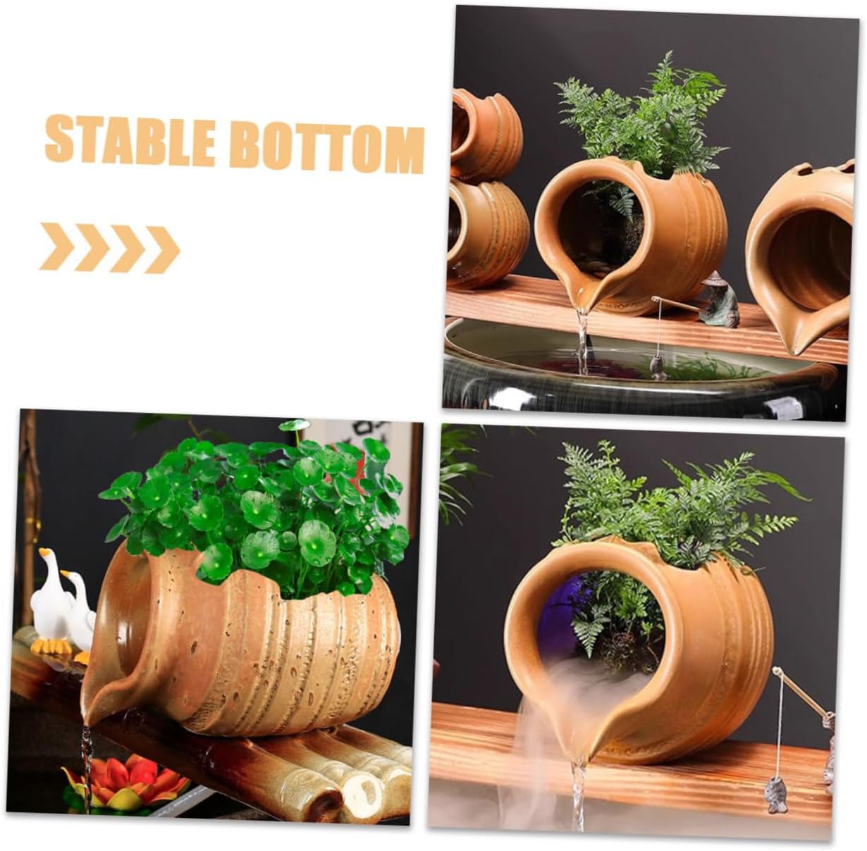 Ceramic Water Fountain Jar for Indoor and Outdoor Decor 1