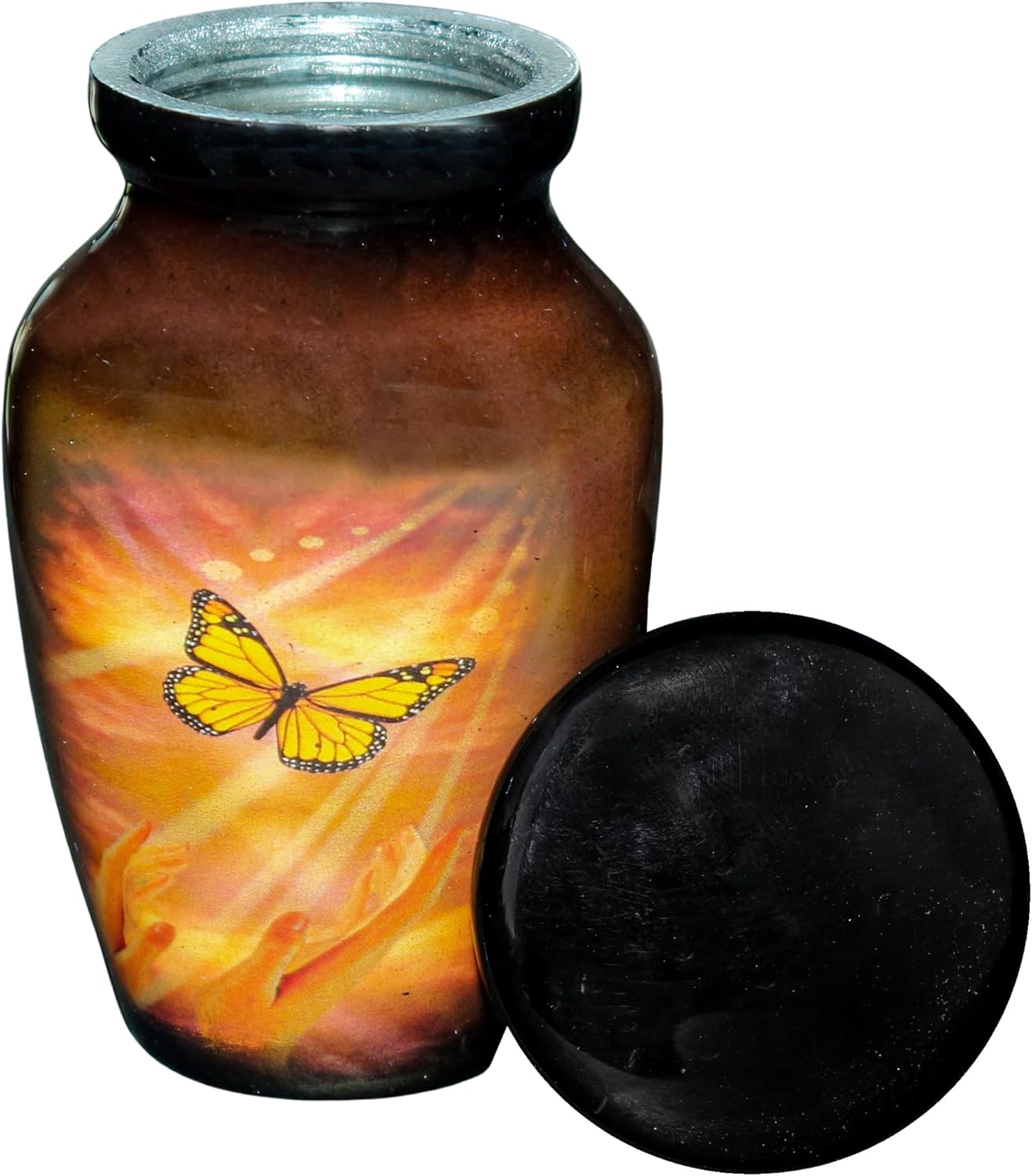 Small Cremation Keepsake Mini Urn with Velvet Box
