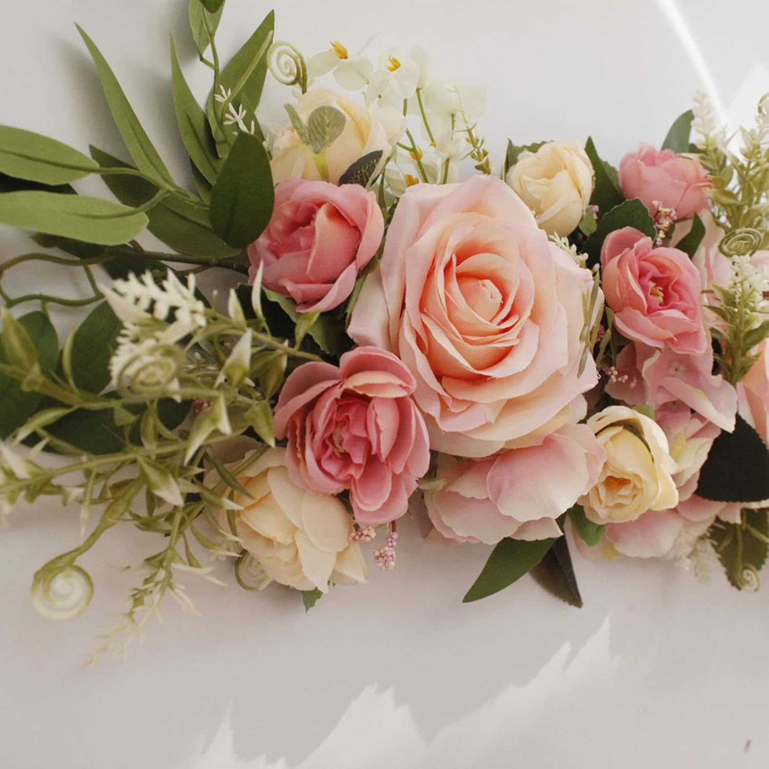 Firlar 256 Inch Artificial Rose Peony Flower Swag