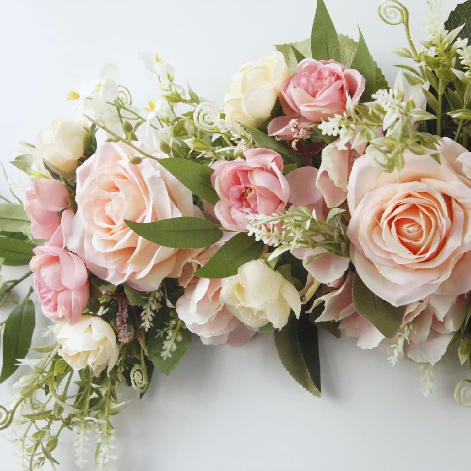 Firlar 256 Inch Artificial Rose Peony Flower Swag