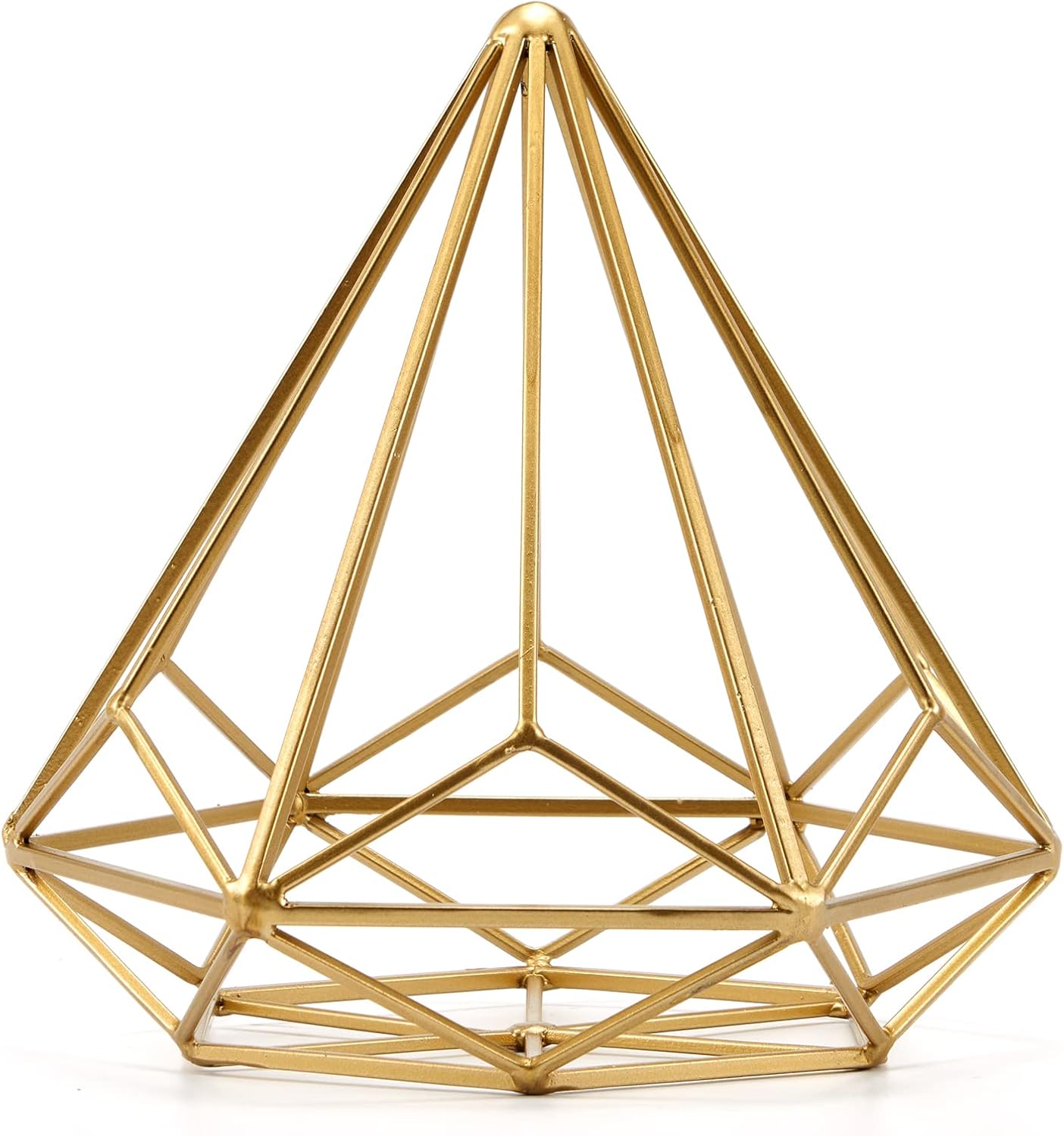 6 Inches Bright Gold Iron Sphere Decorative Accent