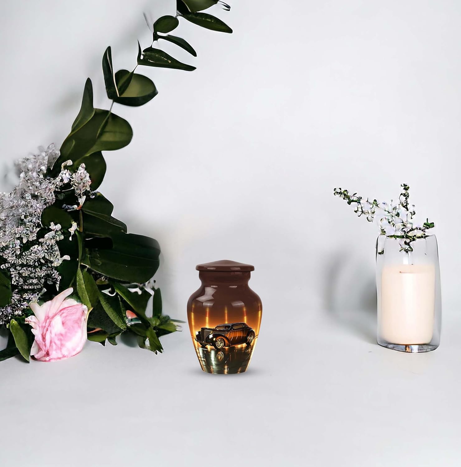 Golden Era Glow Classic Car Adult Urns Keepsake Set 1