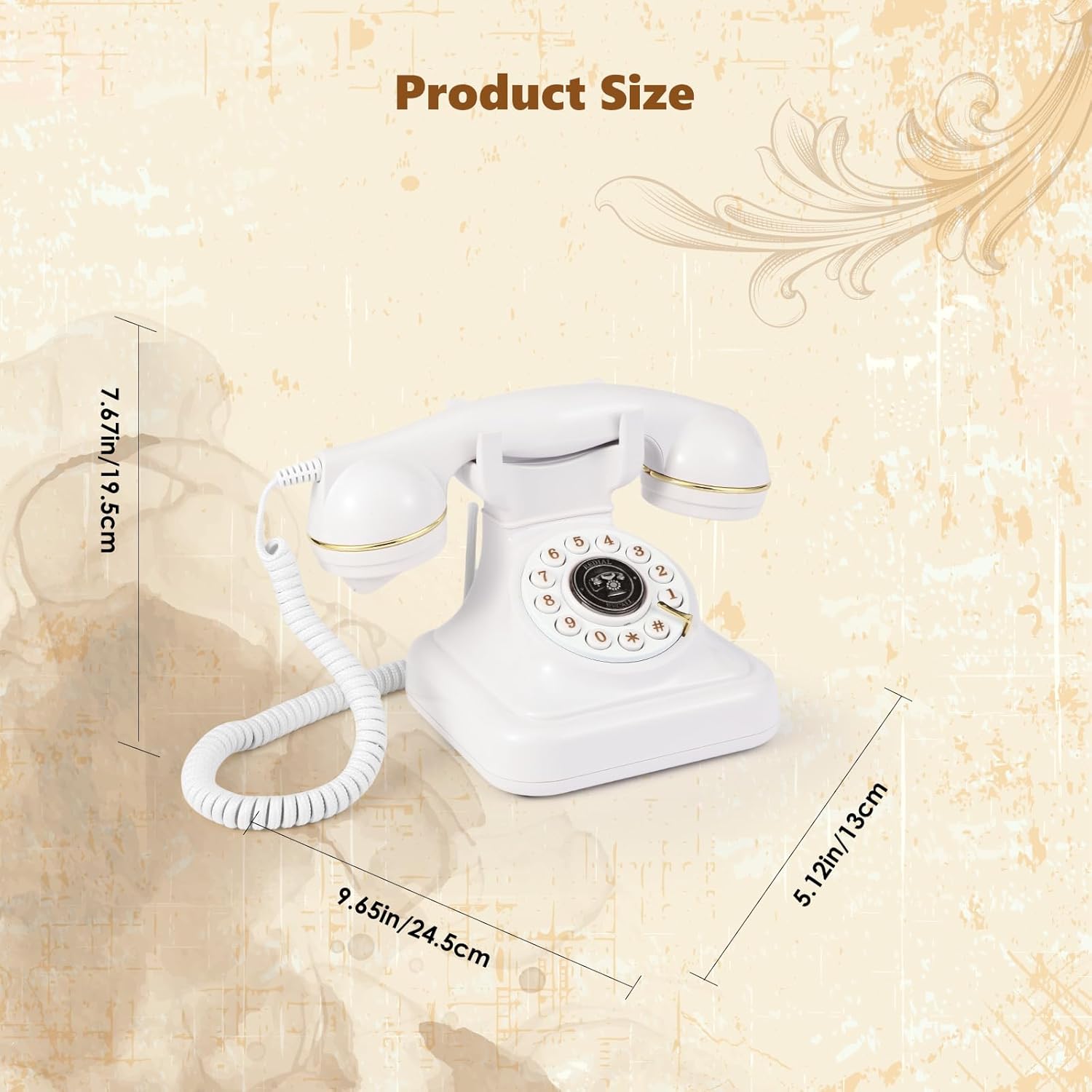 Audio Guest Book Phone for Weddings and Birthdays White