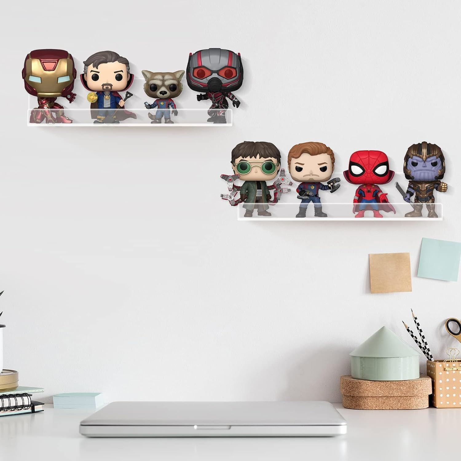 Laurensory Vinyl Record Wall Mount Holder 6 Pack