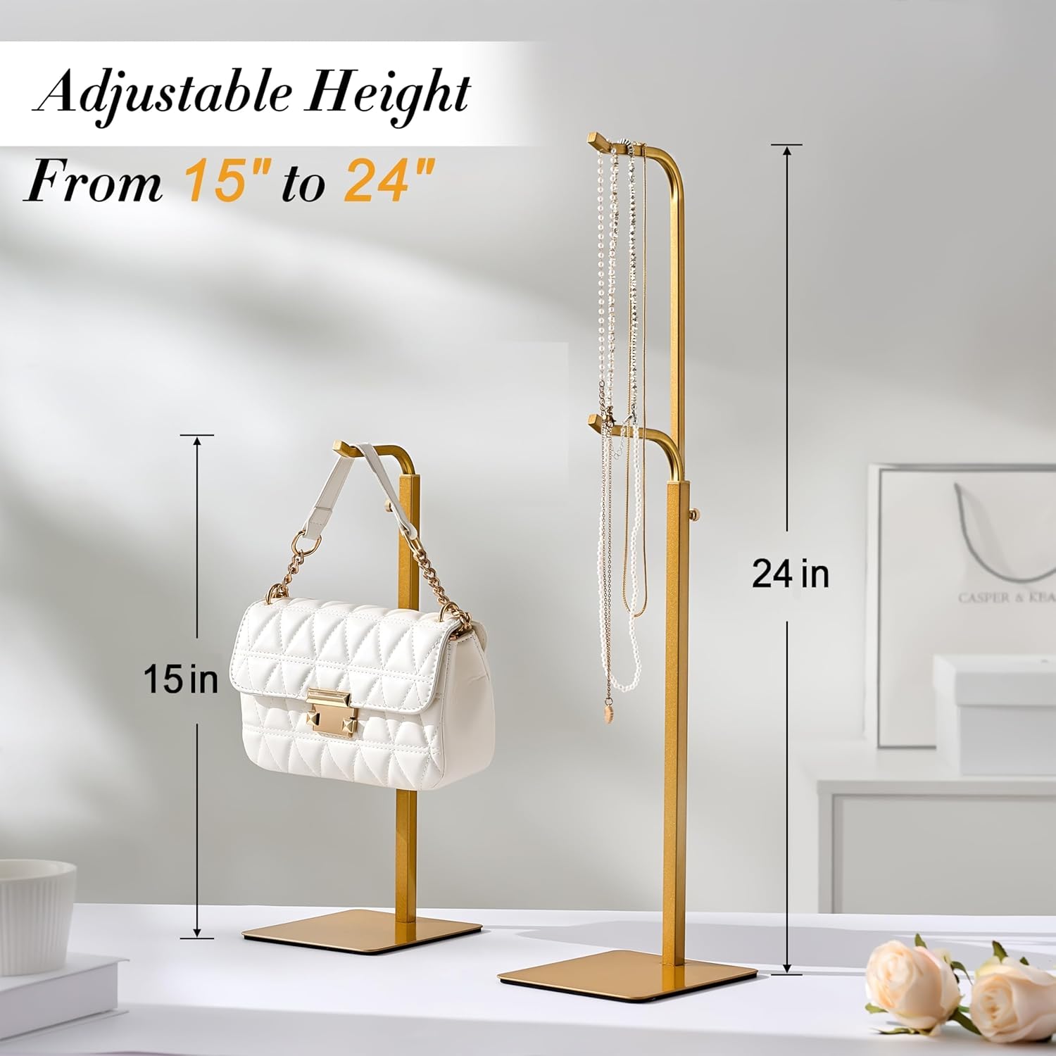 Pickpiff 3 Pack Purse Holder Display Stand