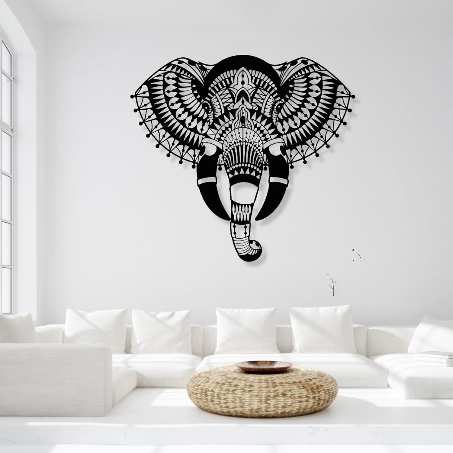 Fayholy Elephant Metal Wall Art Decor 275x251