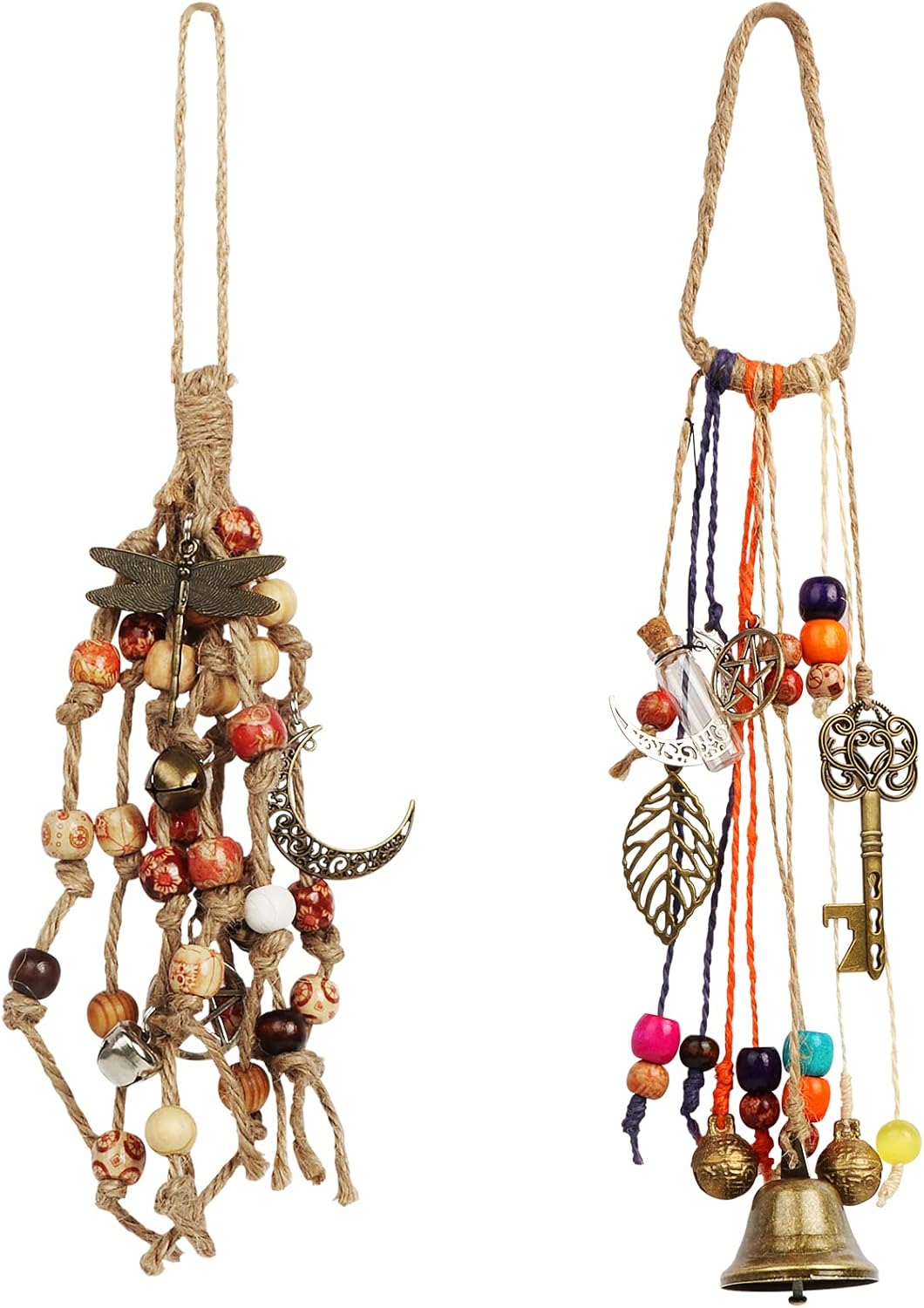 Witch Bells for Magic Home Protection Handmade Wicca Decor for Door Knob