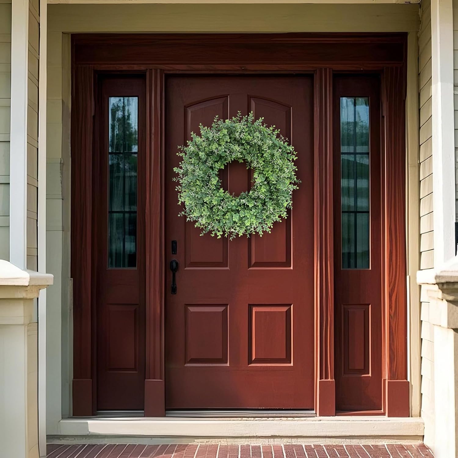 26 Artificial Eucalyptus Wreath with White Seeds