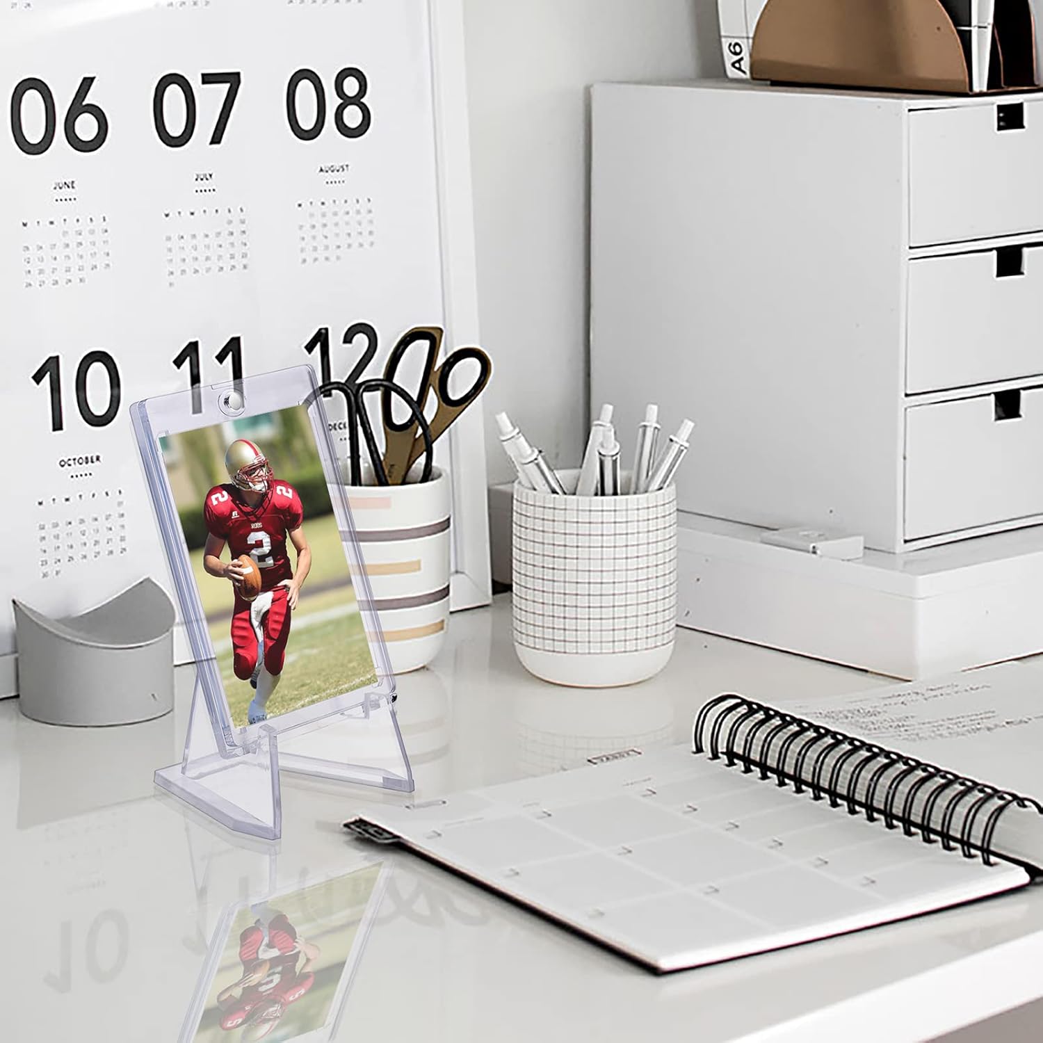 Hipiwe 10 Pack Acrylic Easel Stand for Collectibles Display