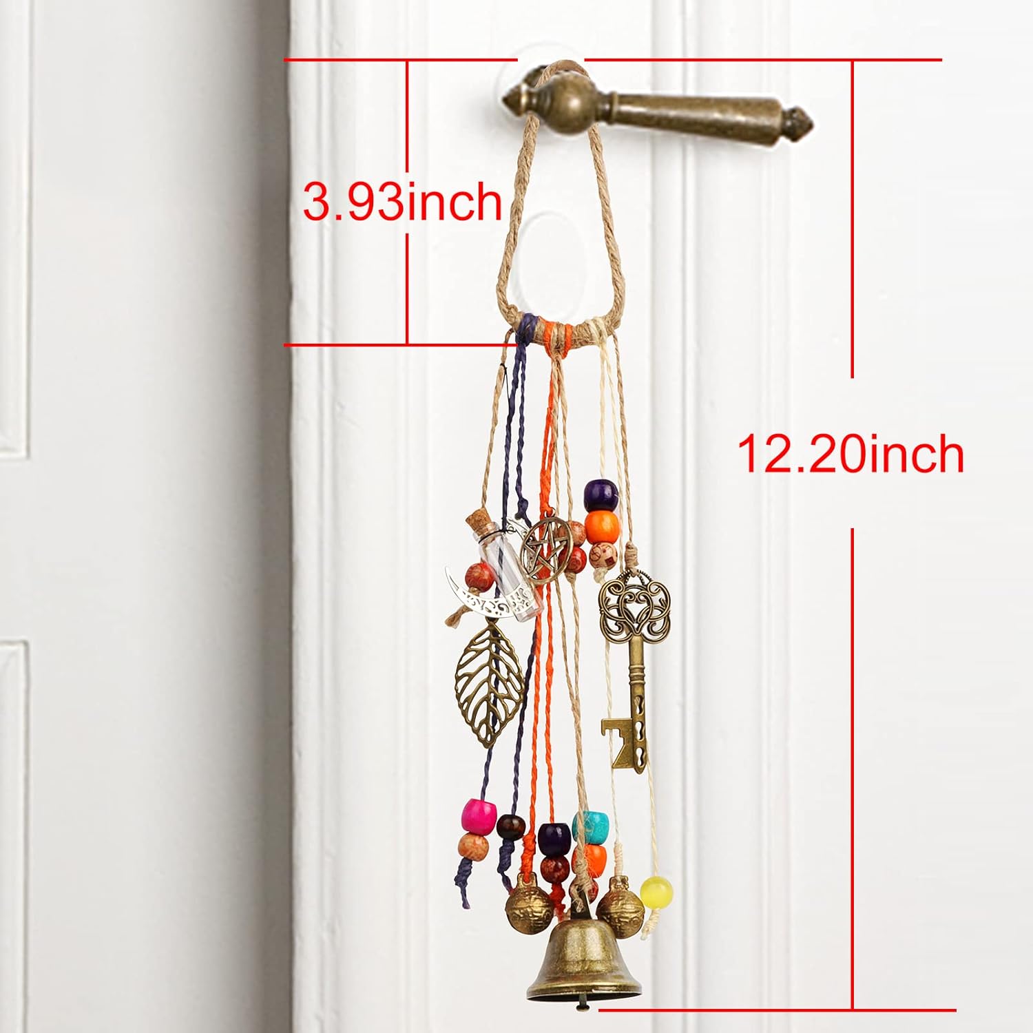 Witch Bells for Magic Home Protection Handmade Wicca Decor for Door Knob