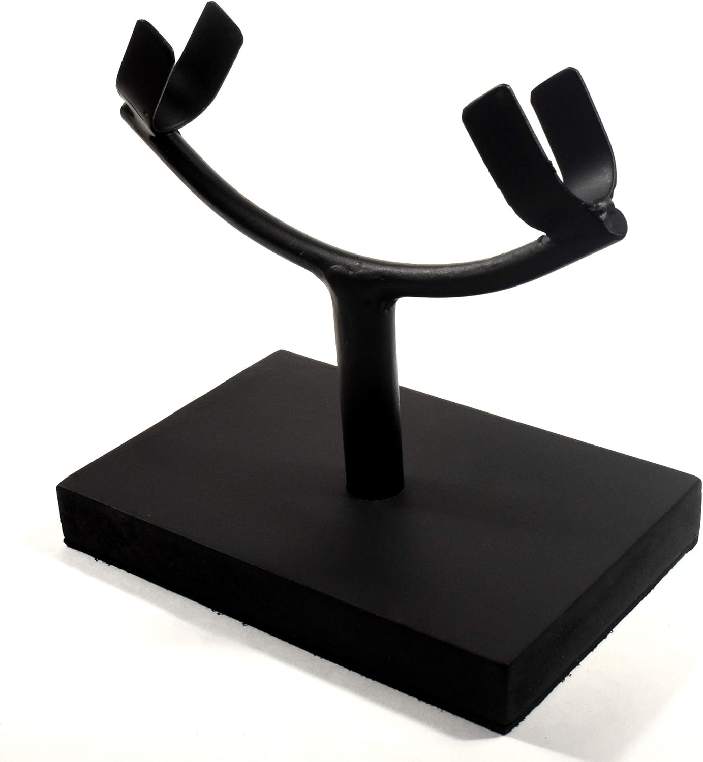 62 Inch Display Stand for Slab Slice Fossil Flat Minerals Black One Arm Two Prong Holder