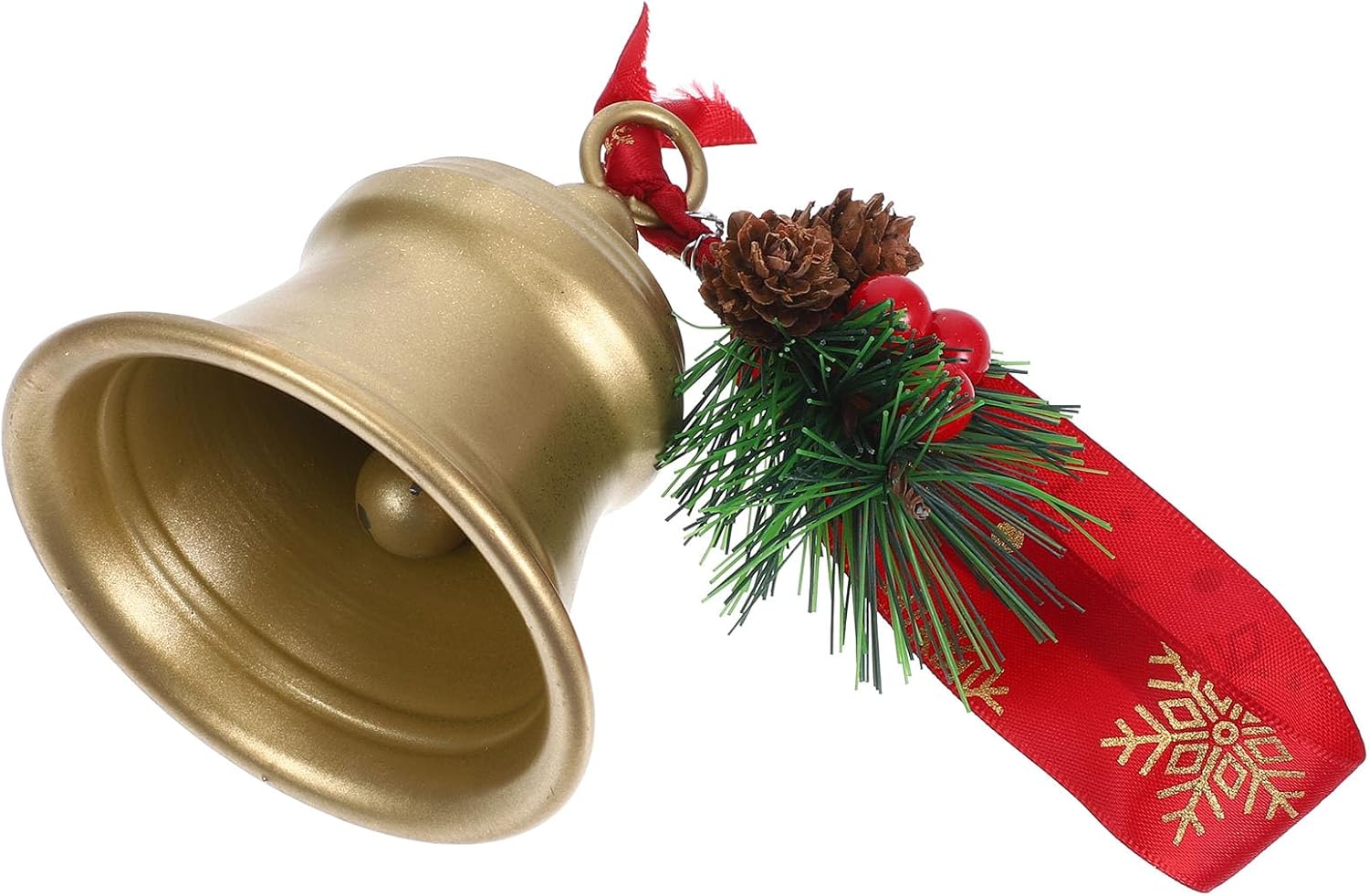 LUOZZY Christmas Metal Bell Decorative Hanging Ornament
