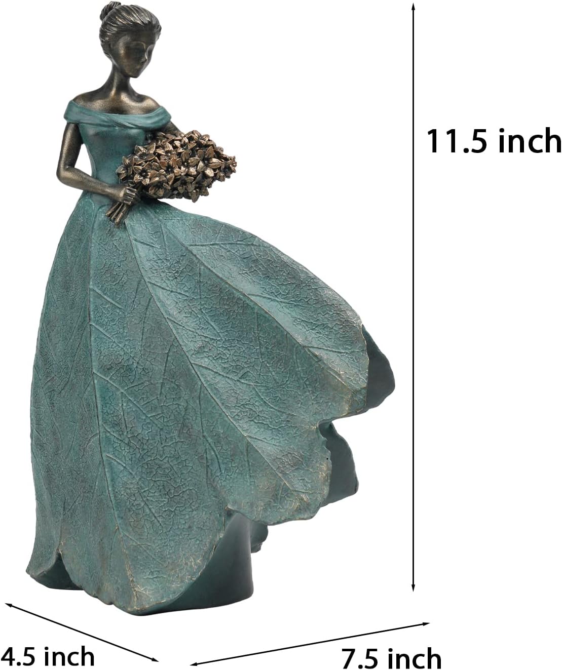 Guichifun Fairy Statue Leaf Angel Girl Home Decor