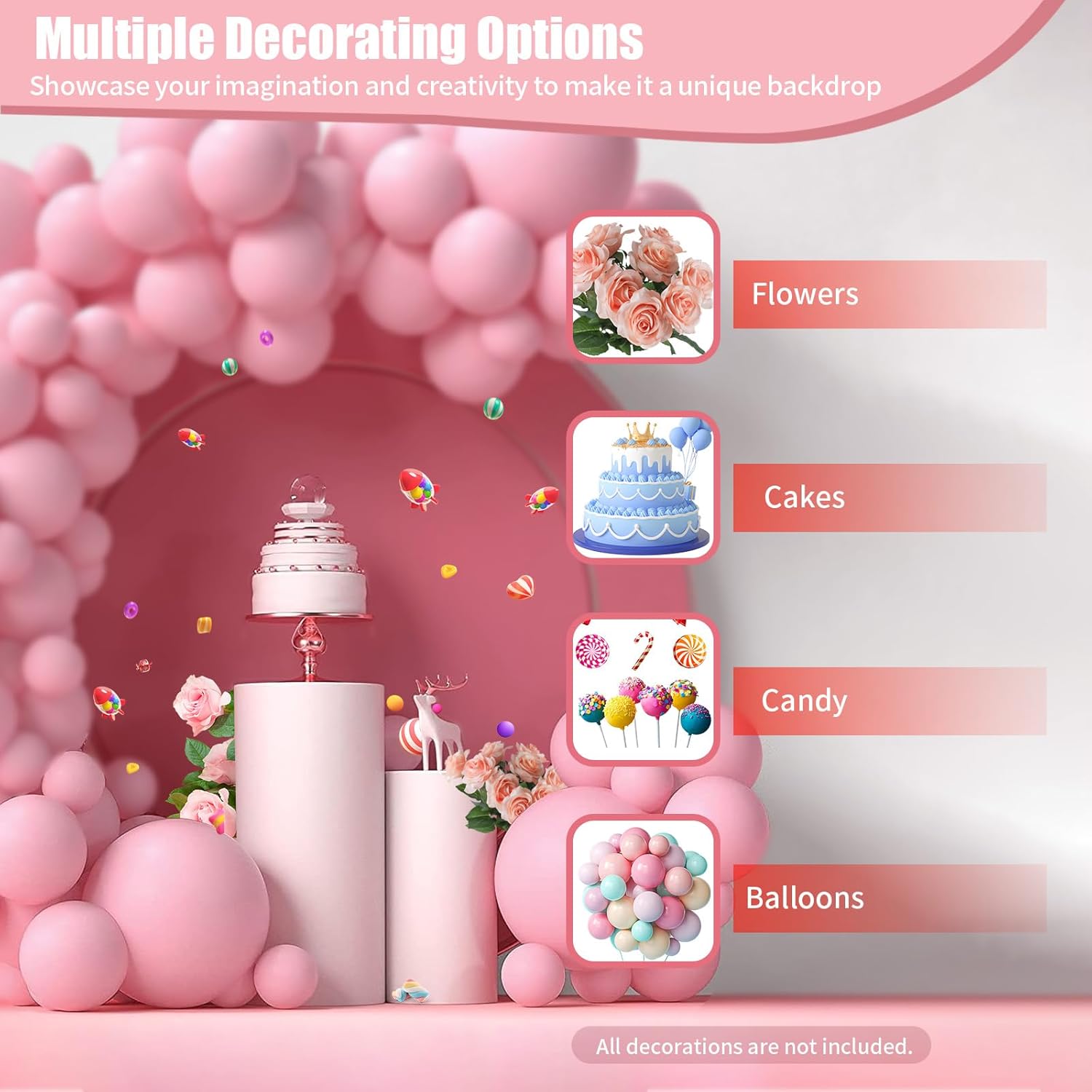 White Cylinder Pedestal Stand for Party 3Pcs Display Plinth