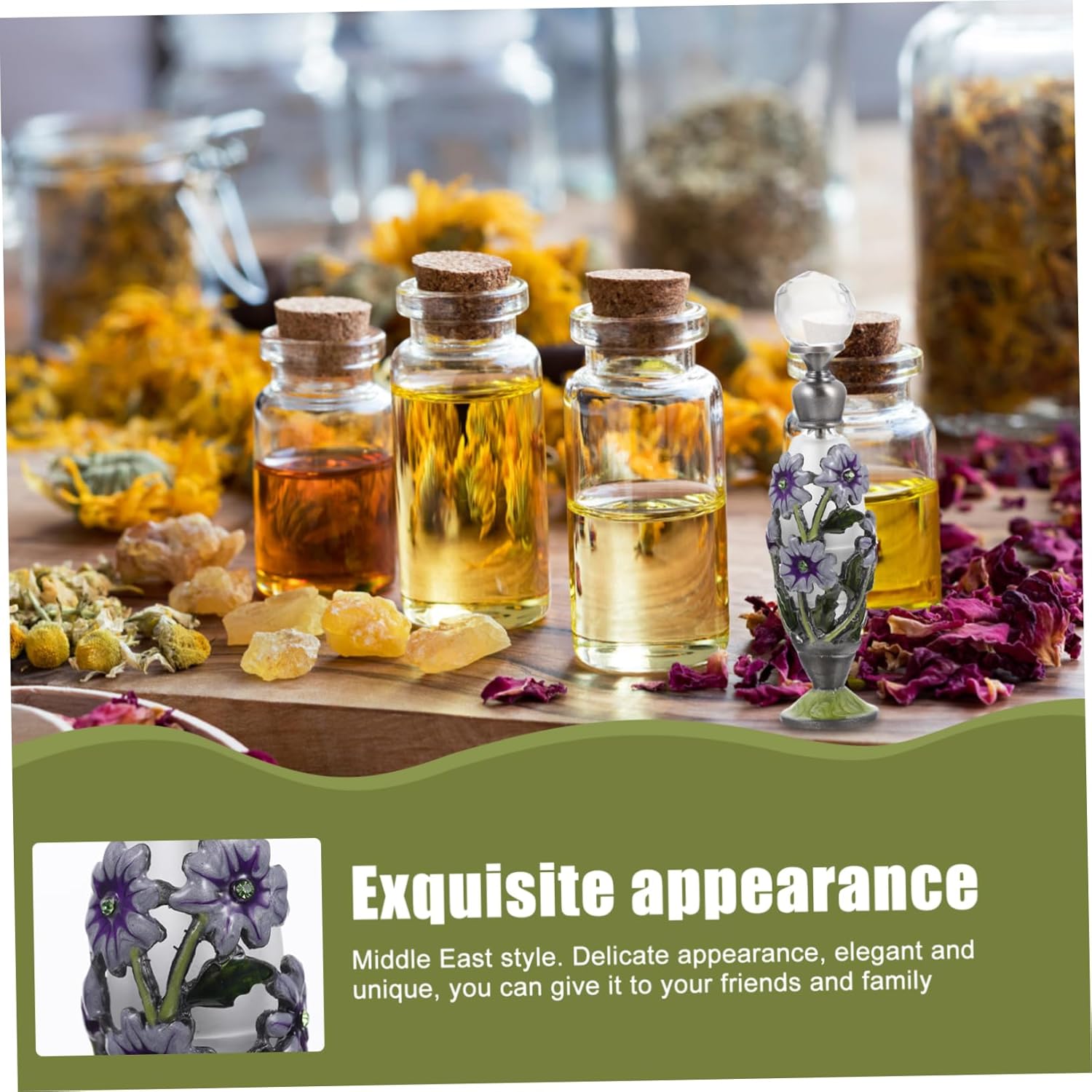 BESTYASH Vintage Essential Oil Travel Bottle