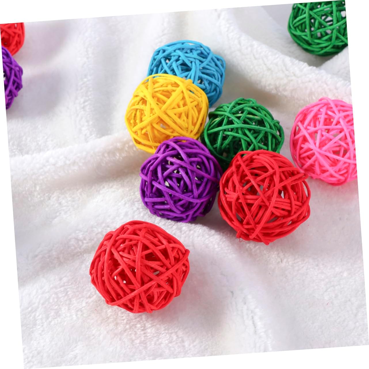 10pcs Assorted Rattan Balls for Decor and Crafts