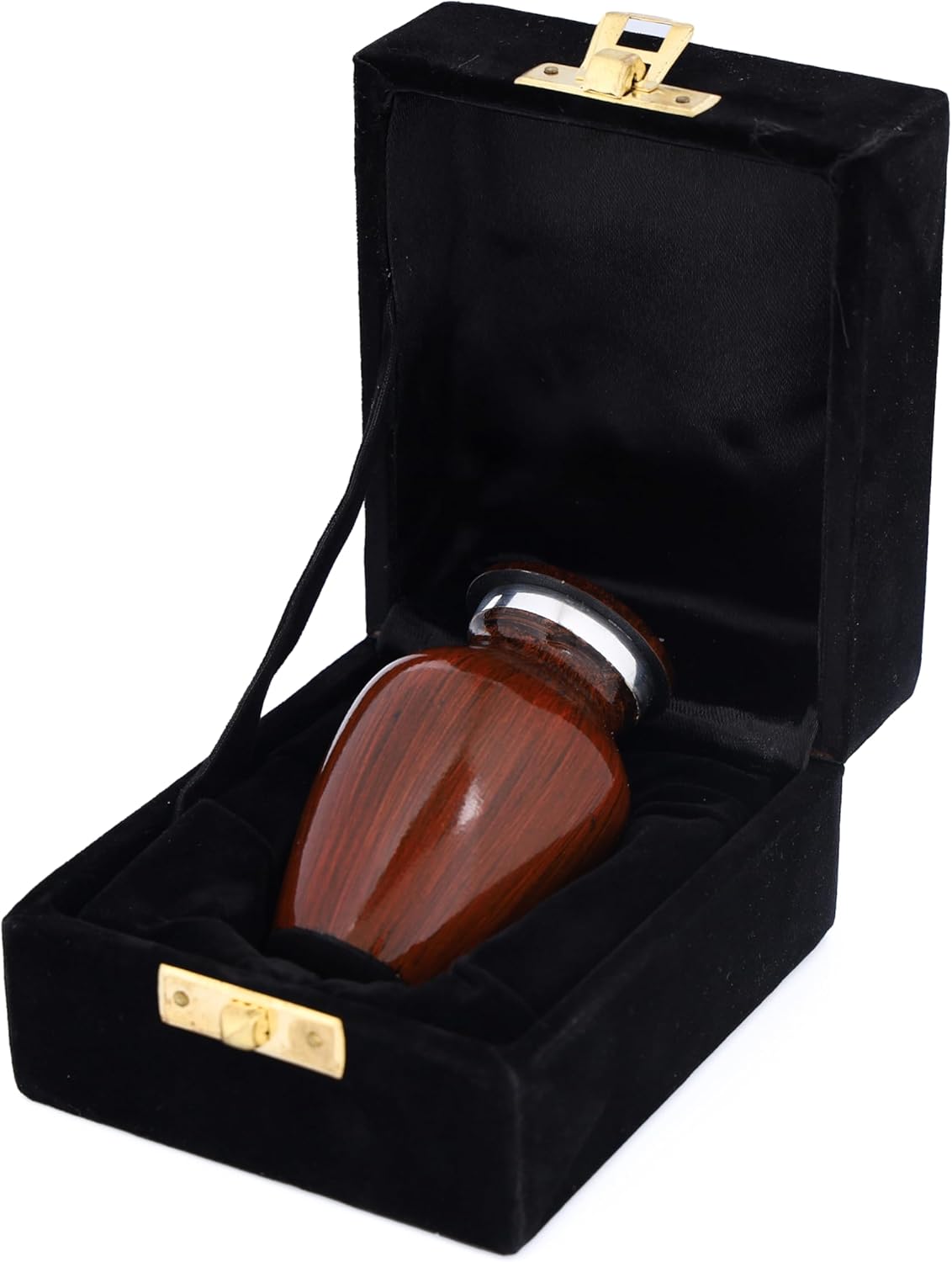 Bless International Hand-Engraved Mini Brass Urn with Lid 3 Inch Keepsake for Ashes or Memorials