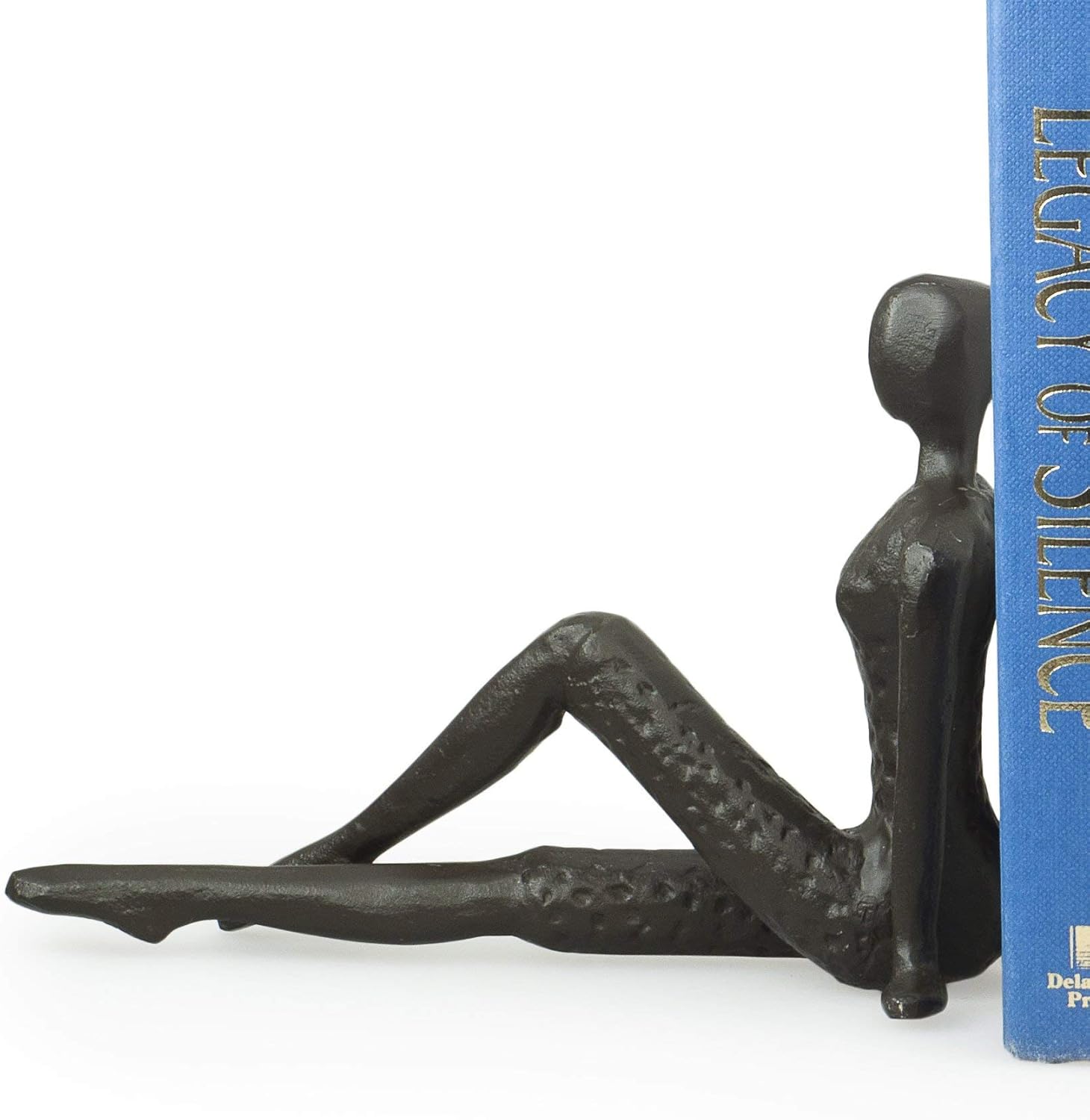 Danya B ZI11217 Contemporary 2 Piece Ladies Stretching Cast Iron Bookend Set