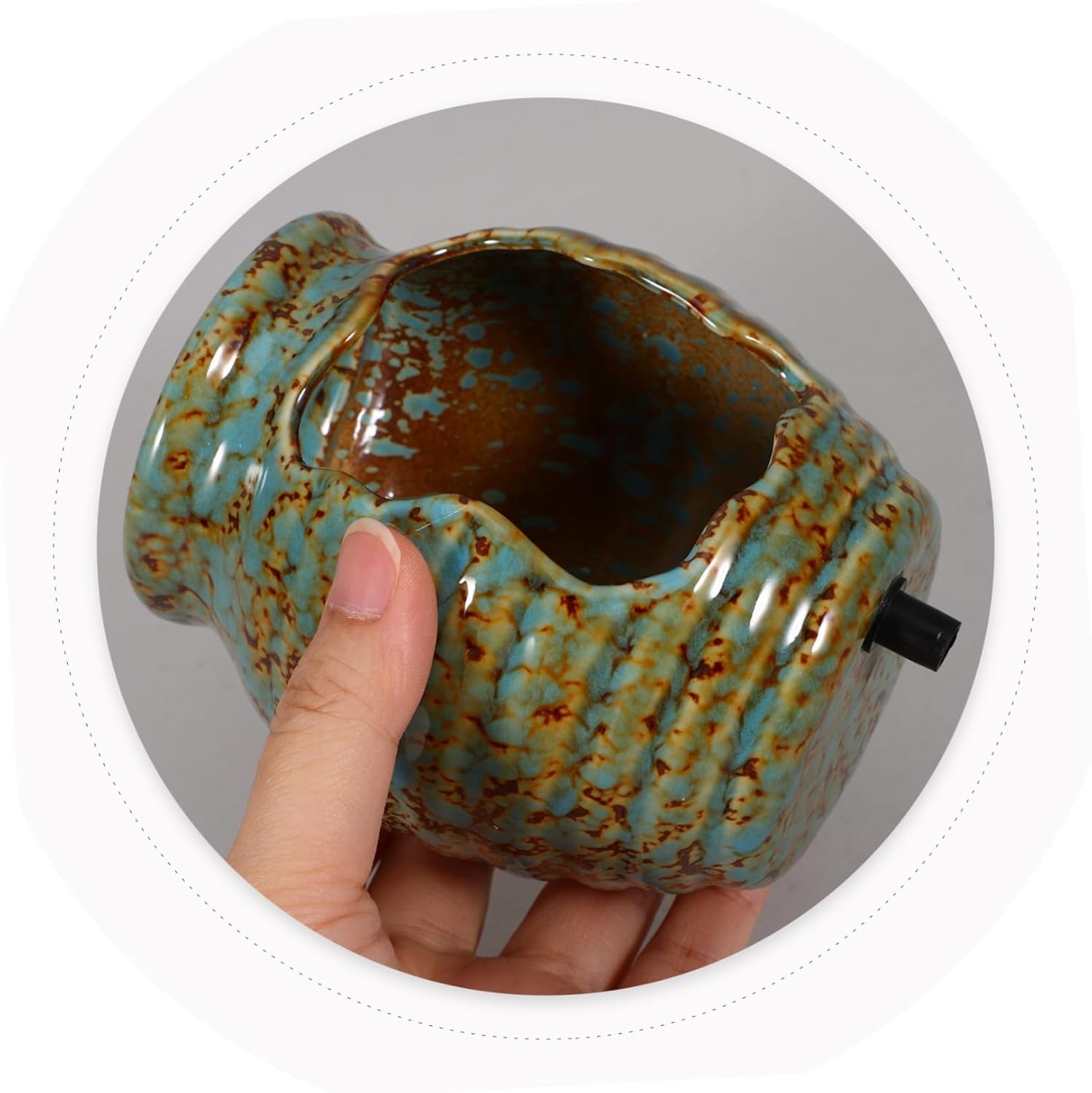 Toyvian Ceramic Waterfall Fountain for Indoor Use