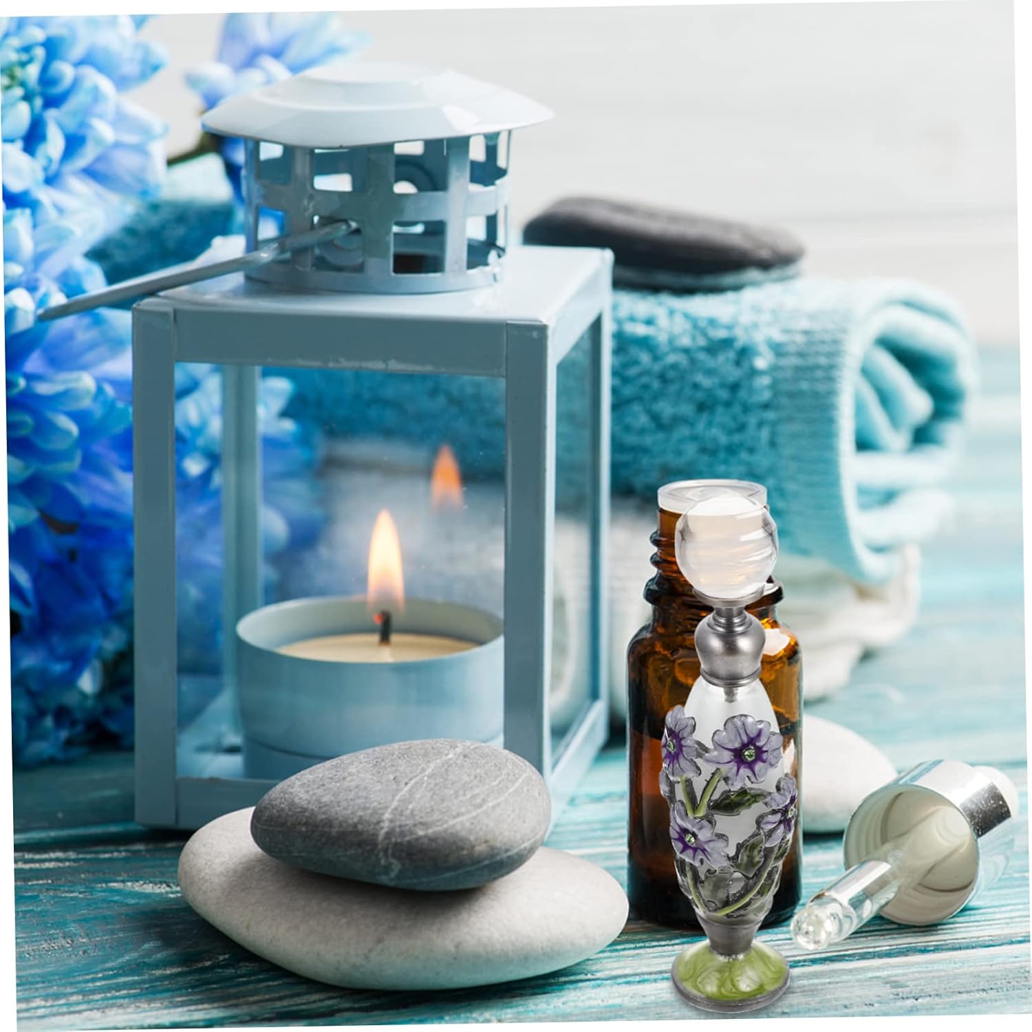 Healeved Chic Vintage Glass Essential Oil Bottle