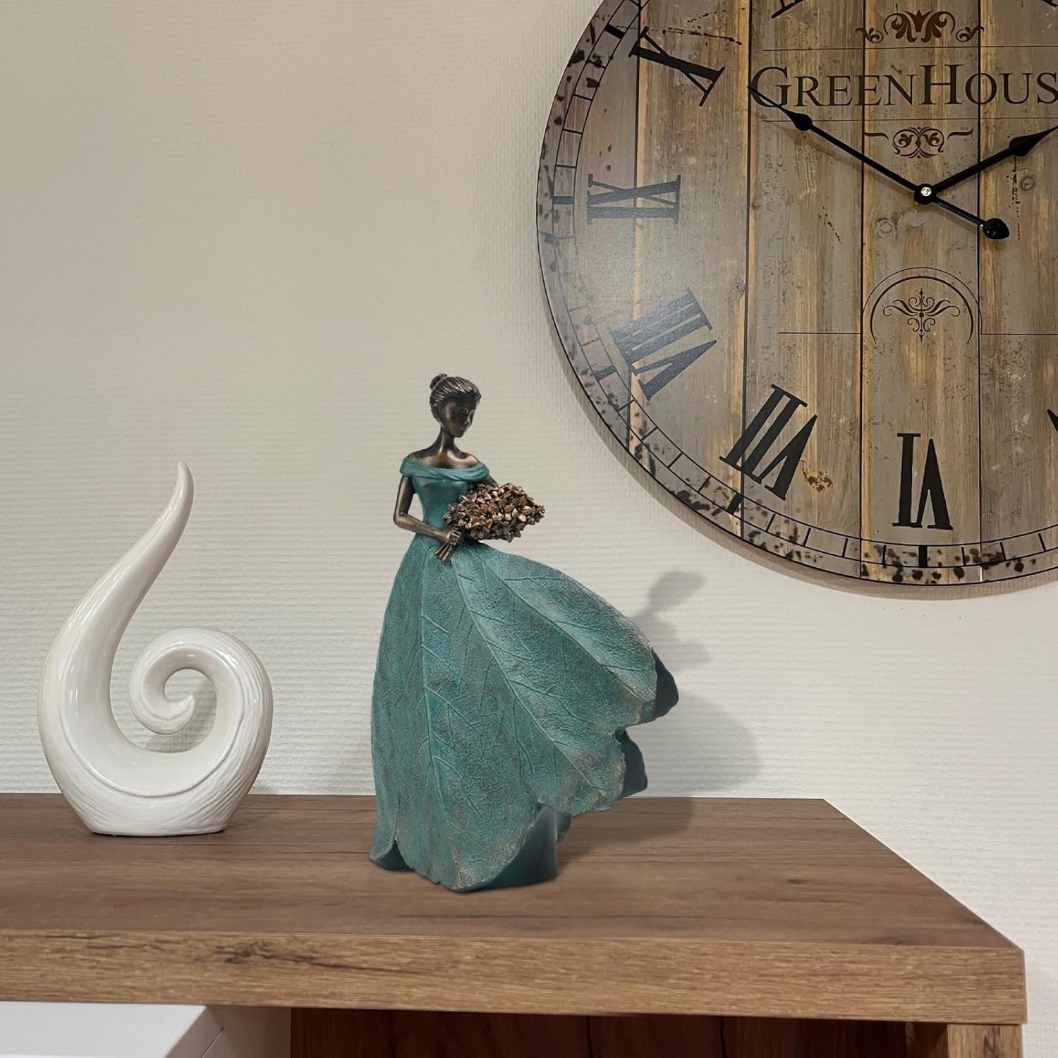 Guichifun Fairy Statue Leaf Angel Girl Home Decor