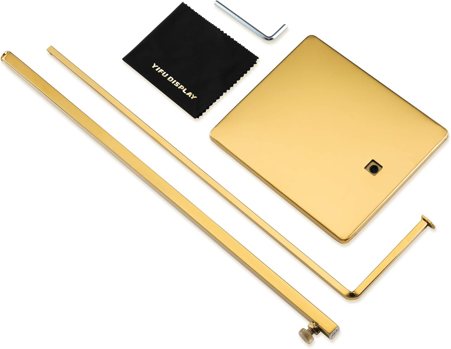 Yifu Display Purse Stand - 2 Pack Polished Gold Adjustable Height