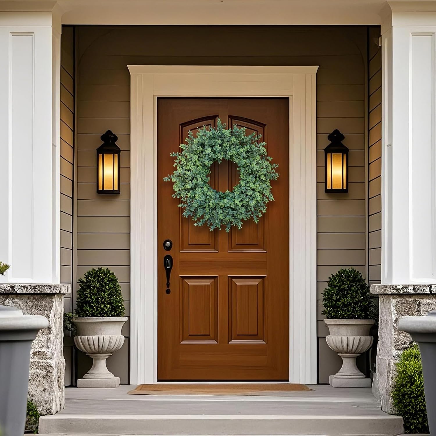 26 Artificial Boxwood Wreath for Front Door