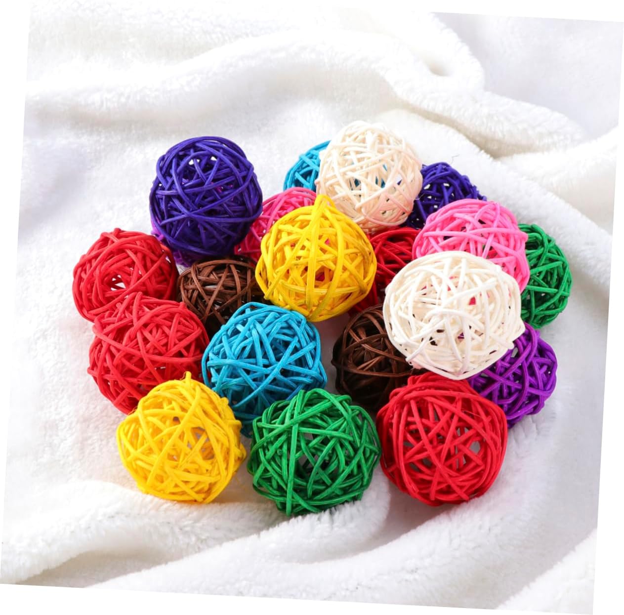 Alipis 20pcs Rattan Decorative Balls for Home Party Wedding Christmas