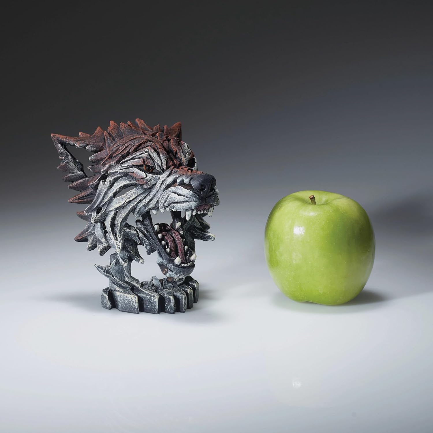 Enesco Edge Sculpture Wolf Baring Teeth Miniature Figurine 492 Inch