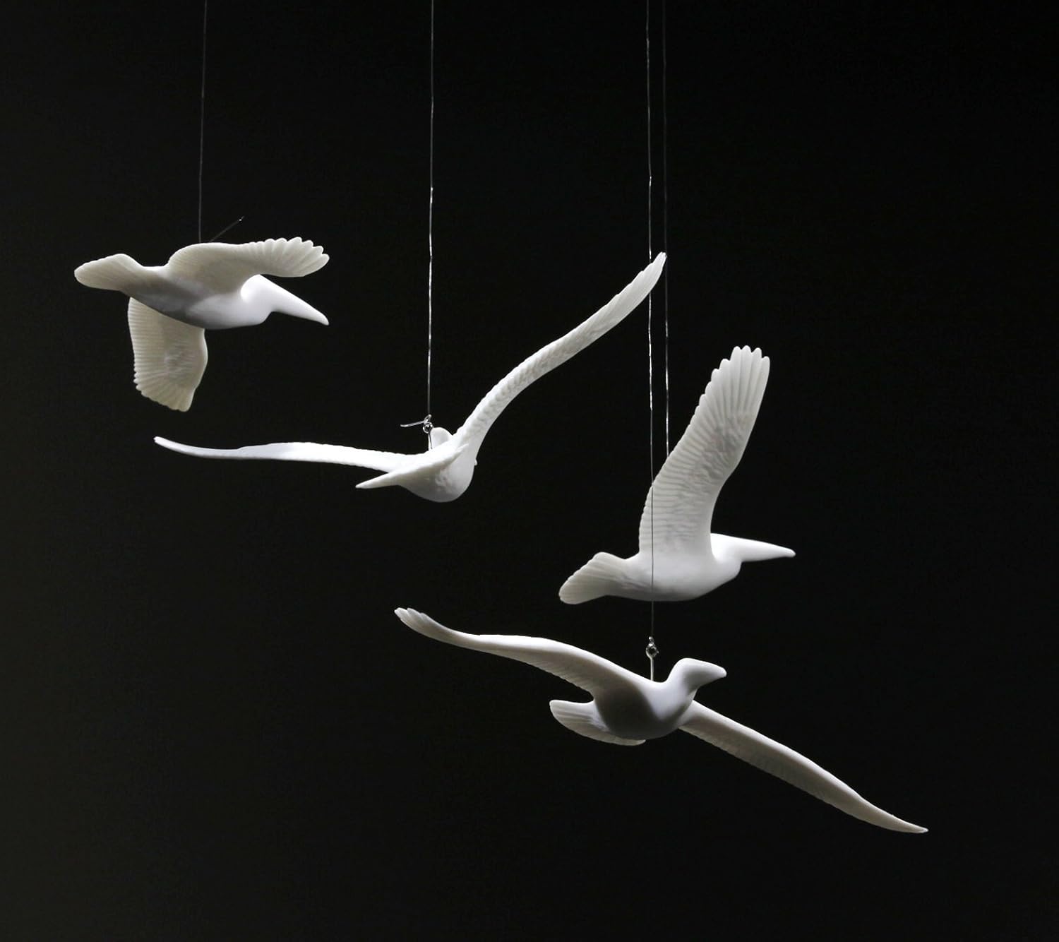 John Perry Studio Four Pelican Mobile Sculpture 6in Wingspan