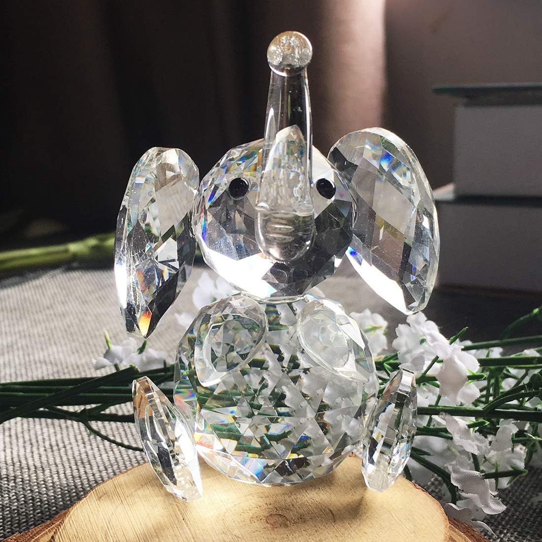 HD Crystal Cute Elephant Figurine Collection