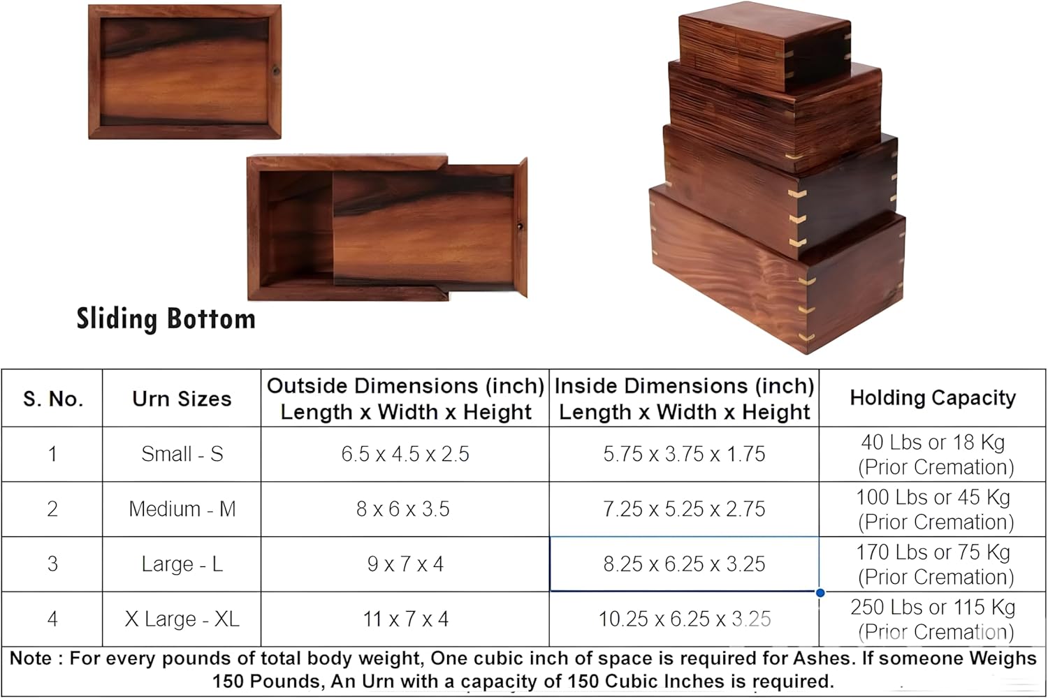 Custom Heart Urn for Human Ashes - 170 lbs Capacity