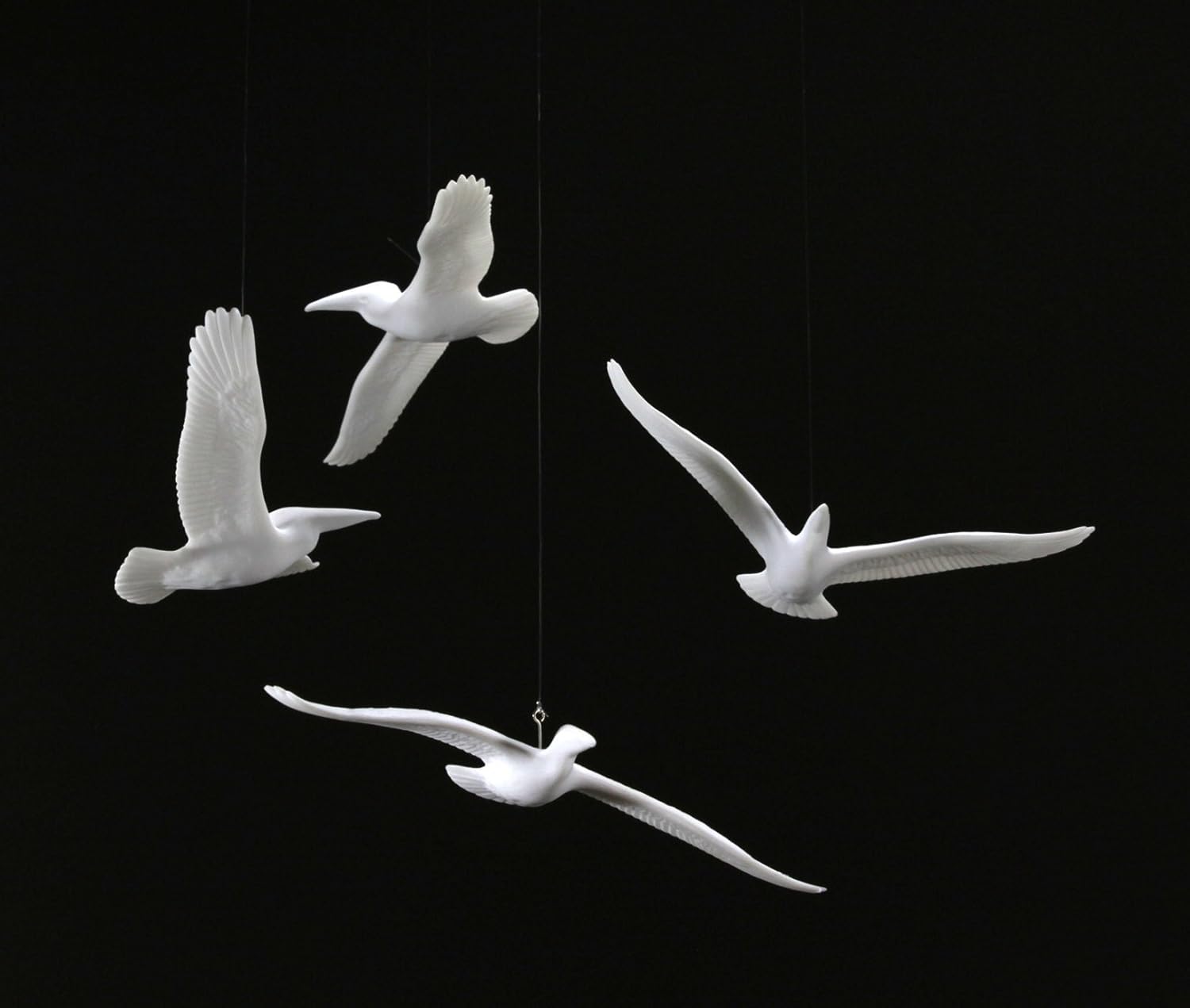 John Perry Studio Four Pelican Mobile Sculpture 6in Wingspan