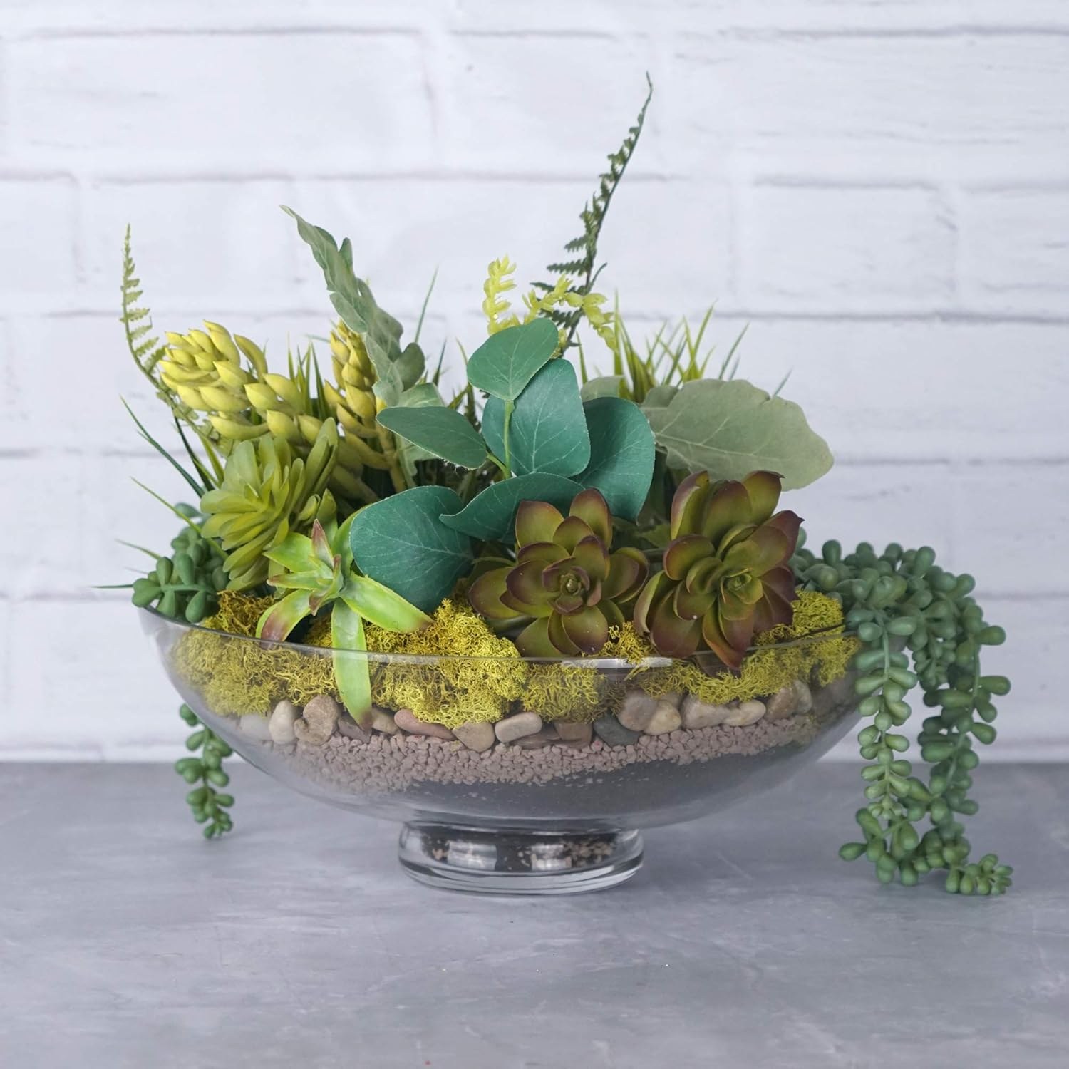 CYS EXCEL Glass Footed Decorative Bowl 45 H 12 D
