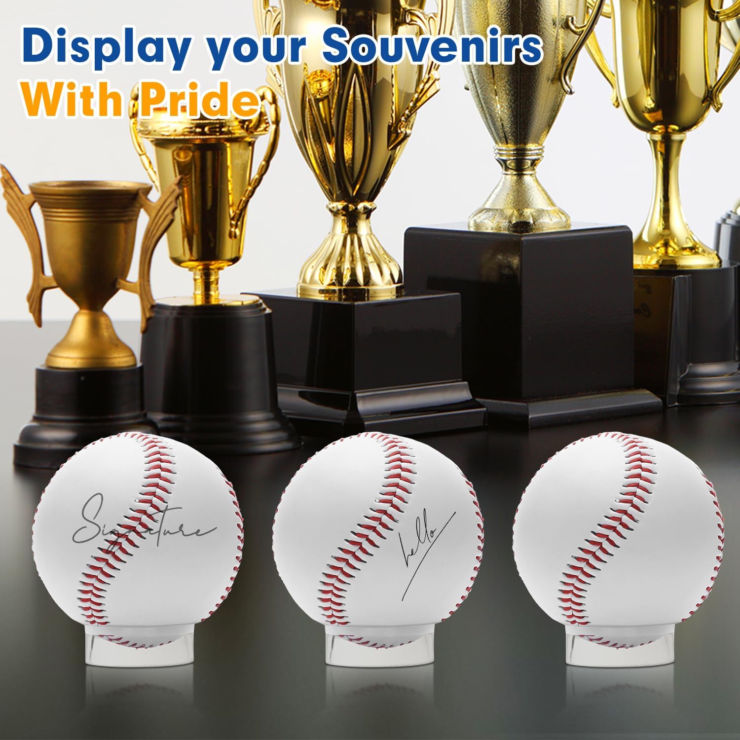 Small Clear Display Stand Holder Ring for Balls Collections