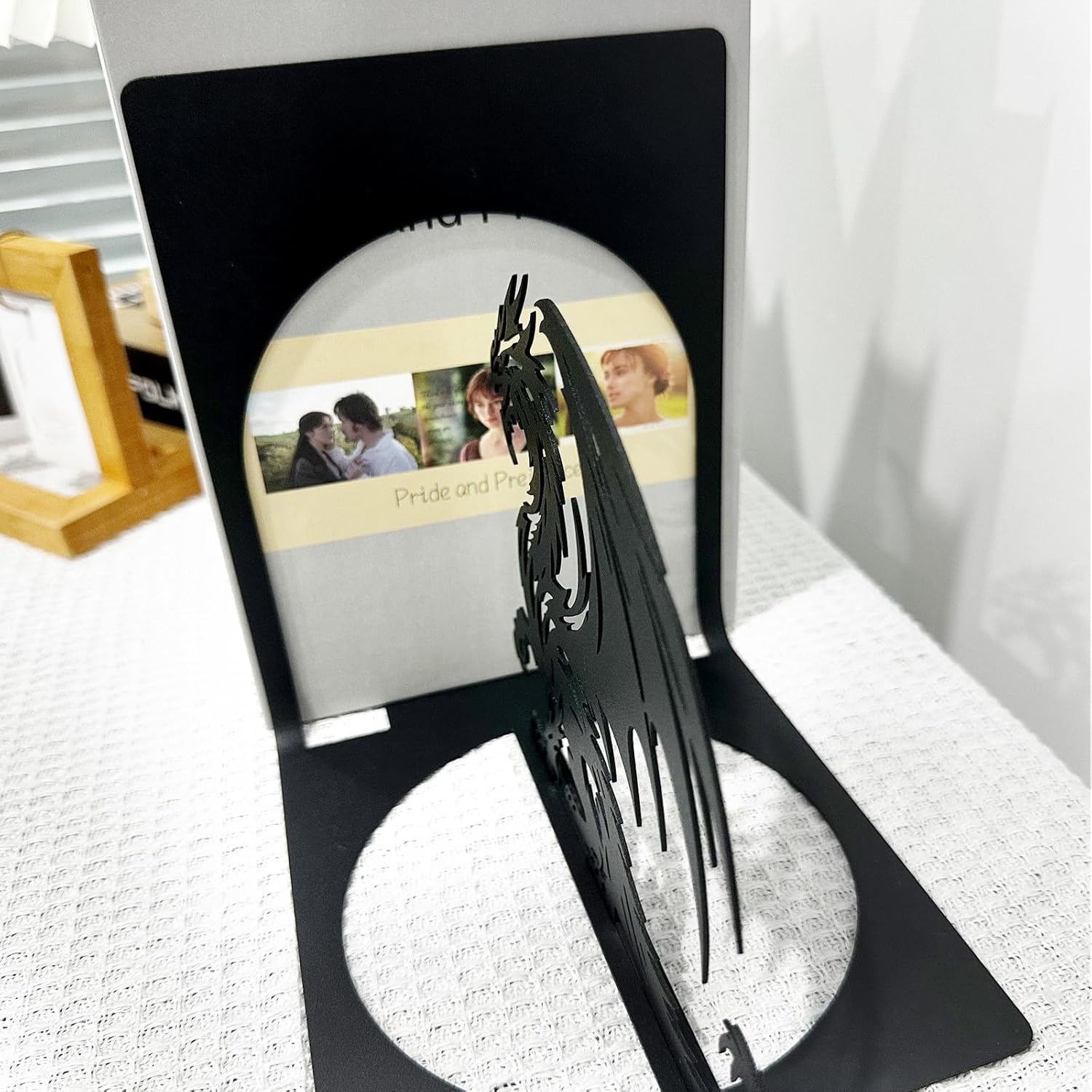 Dragon Metal Bookends for Home Office Bookshelf Decor