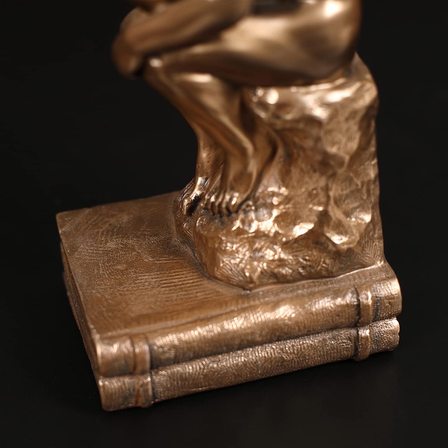Magicsculp Thinker Statue Bookends in Cold Cast Bronze 1