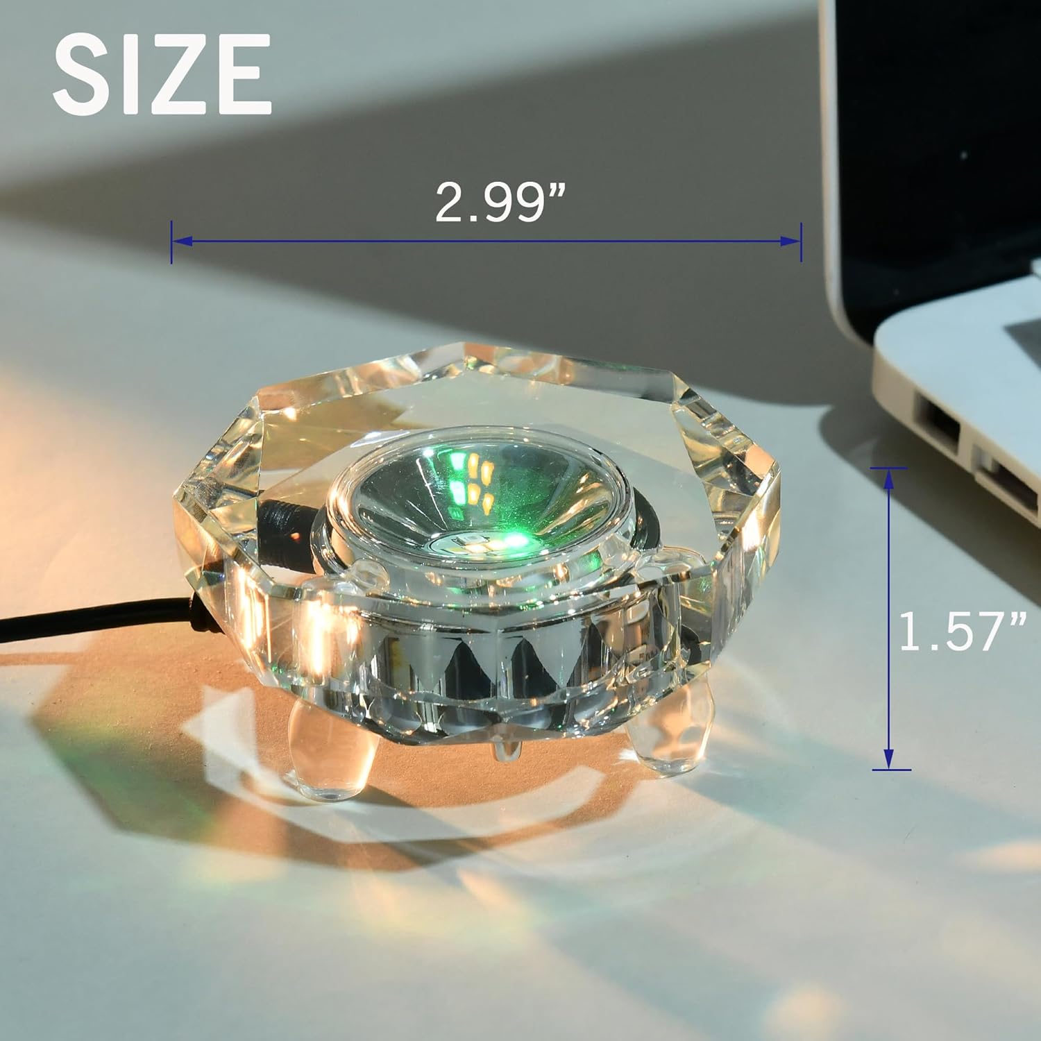 IFOLAINA Crystal LED Light Base Multicolor Display Pedestal