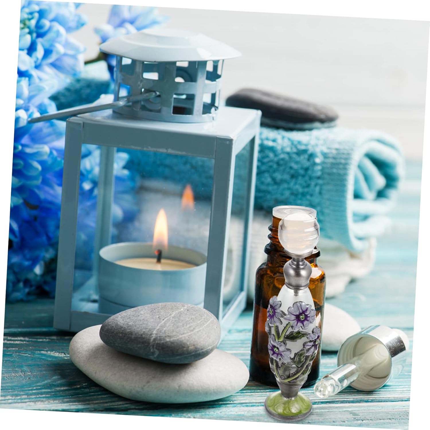 Vintage Middle Eastern Aromatherapy Perfume Bottle with Tight Seal for Travel and Essential Oils