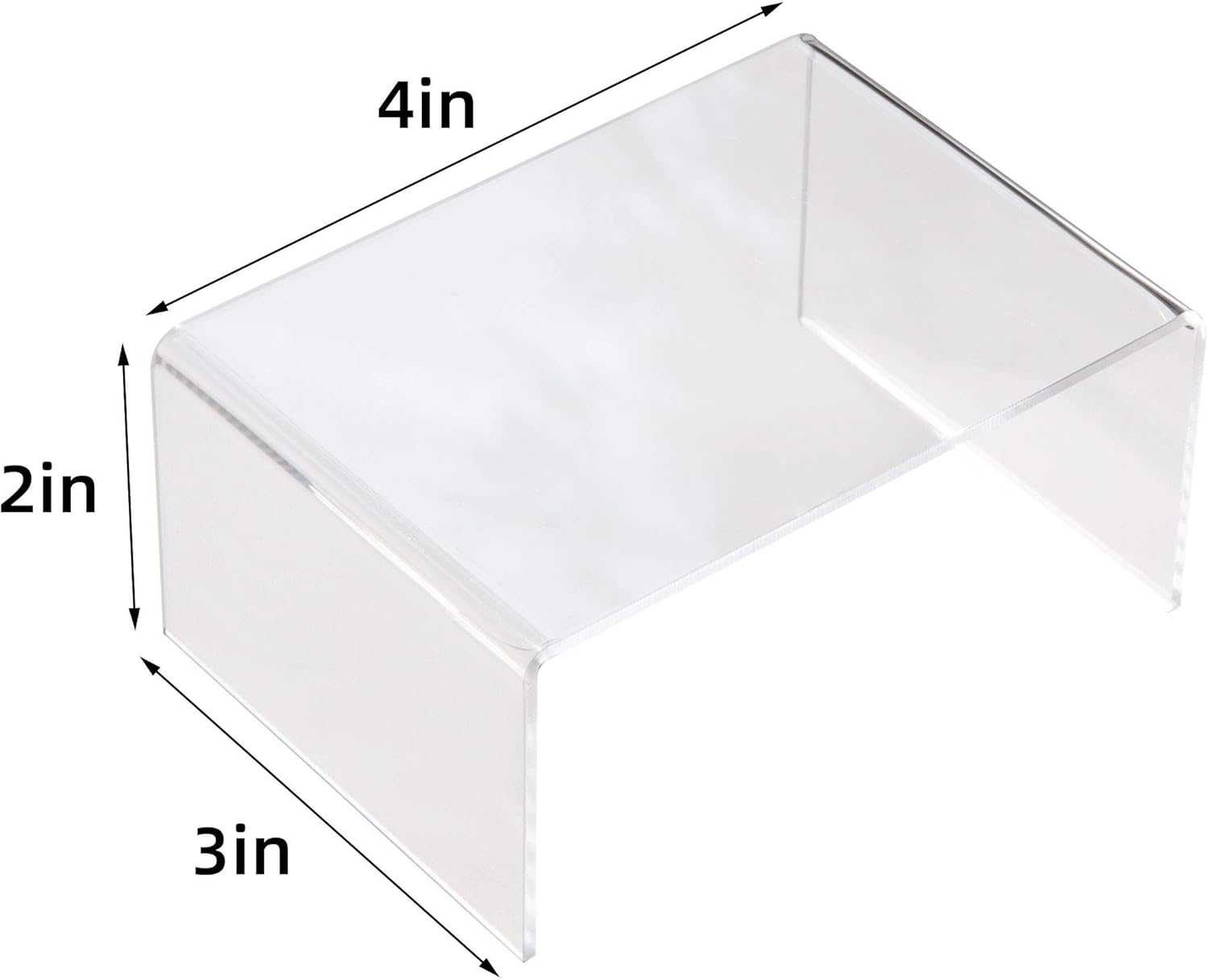 BYCY Clear Acrylic Riser Set of 10 for Jewels Cupcakes Tea Sets