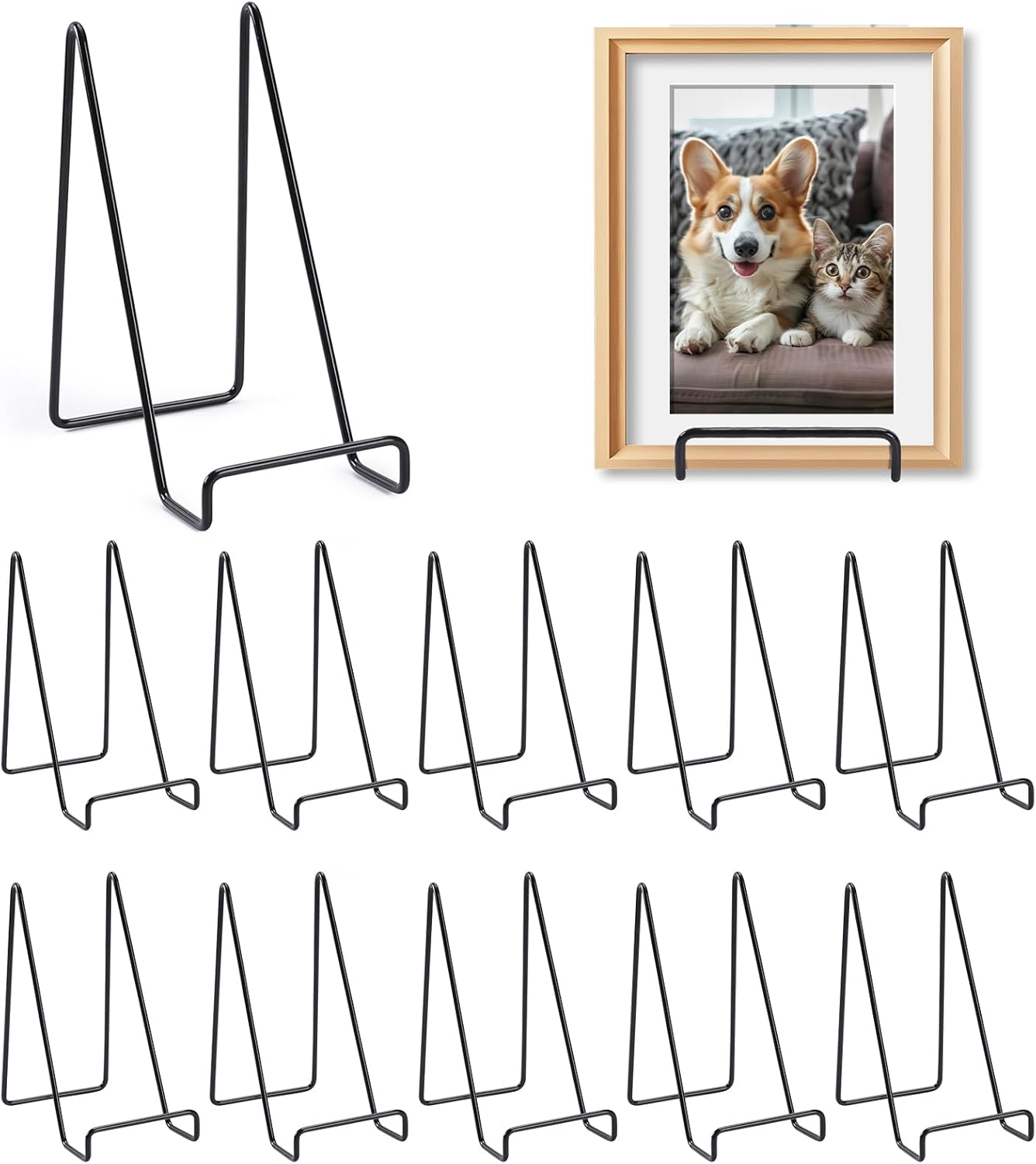 12 Pack 6 Inch Plate Stands for Display