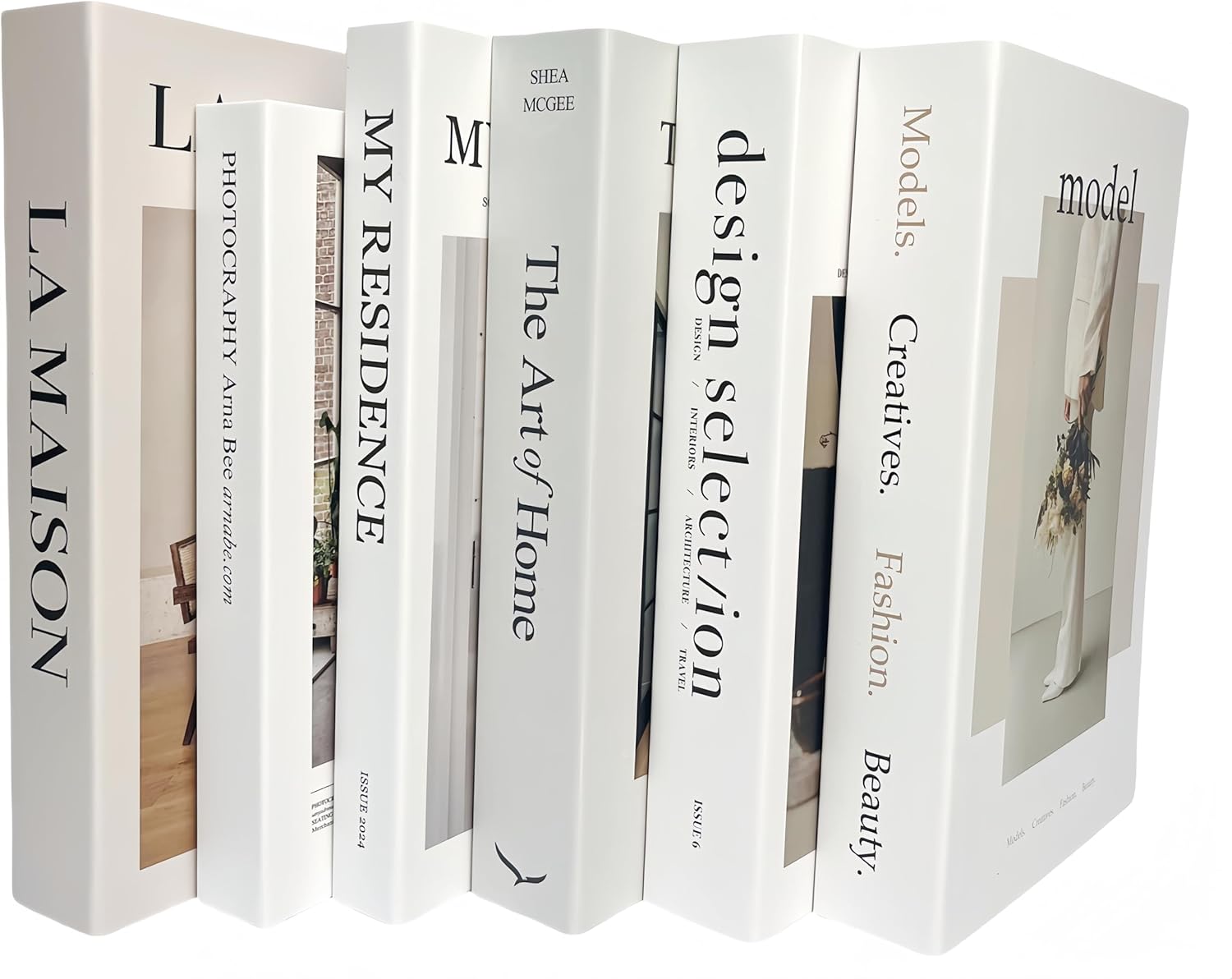Ediactcyl 6PCS Decorative Fake Books for Home and Office