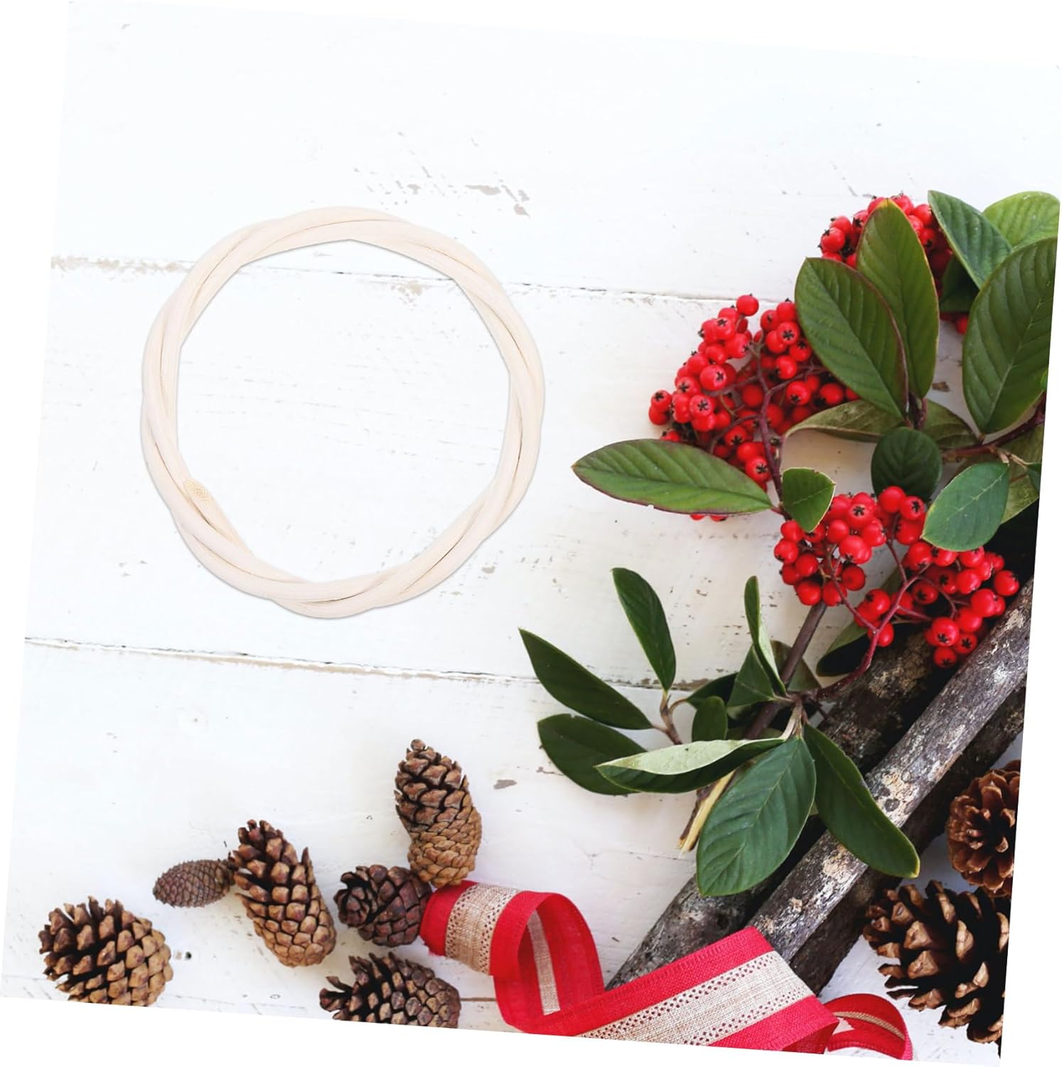 NOLITOY 6pcs Rattan Wreath Crafting Kit for Decorations